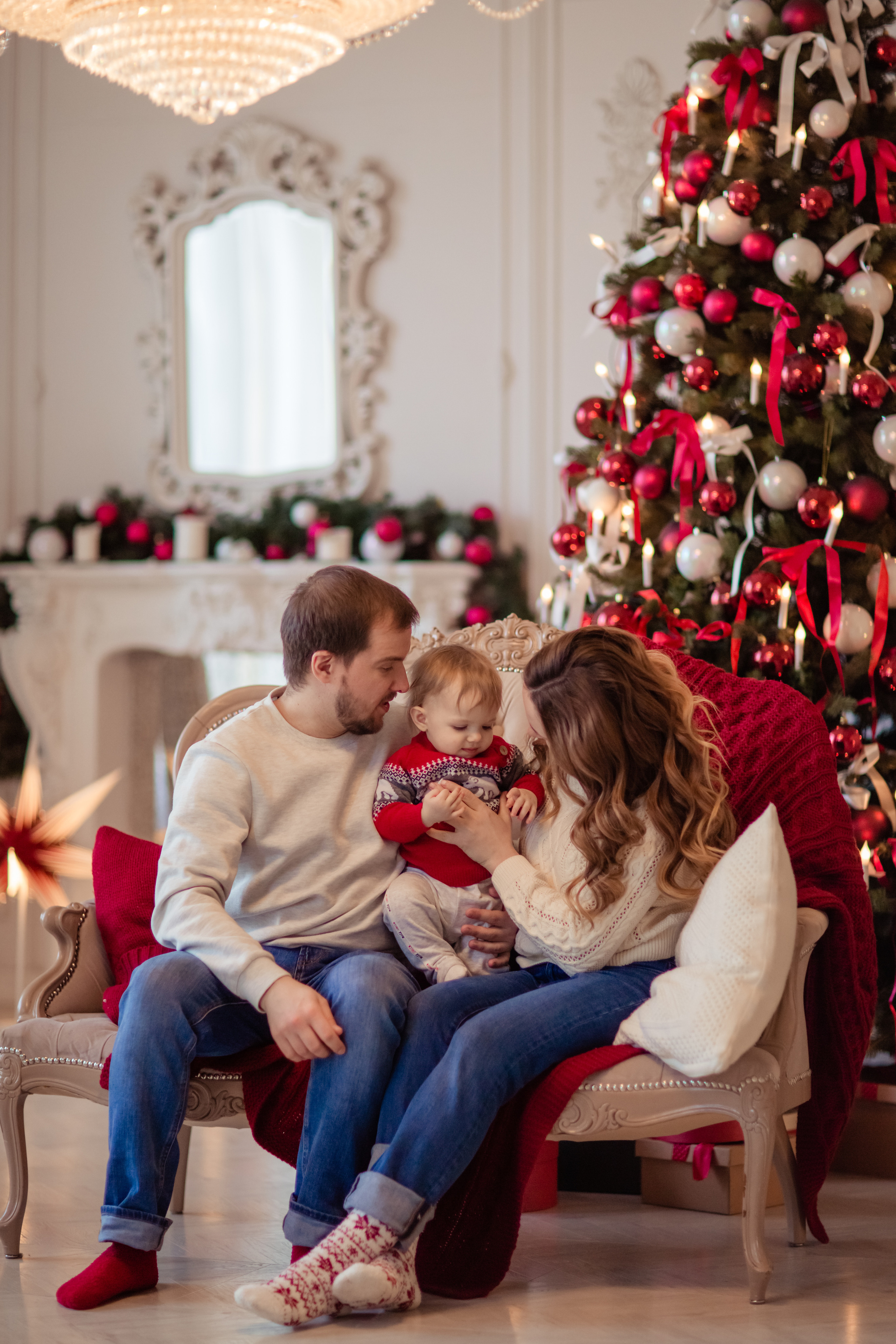 Новогодняя фотосессия для семьи Алины. Фотограф в Москве. Контент для блога. В портфолио и просто на память
