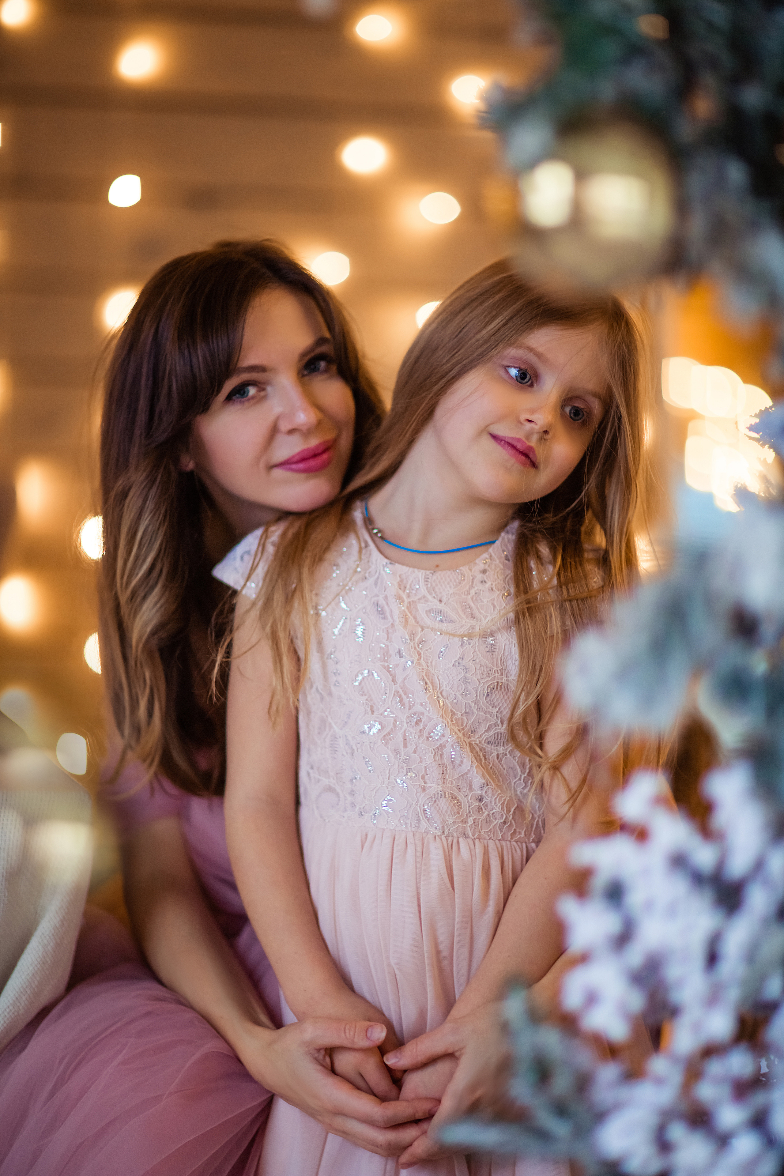 Новогодняя съёмка Натальи и Доминики. Фотограф в Москве. Контент для блога. В портфолио и просто на память