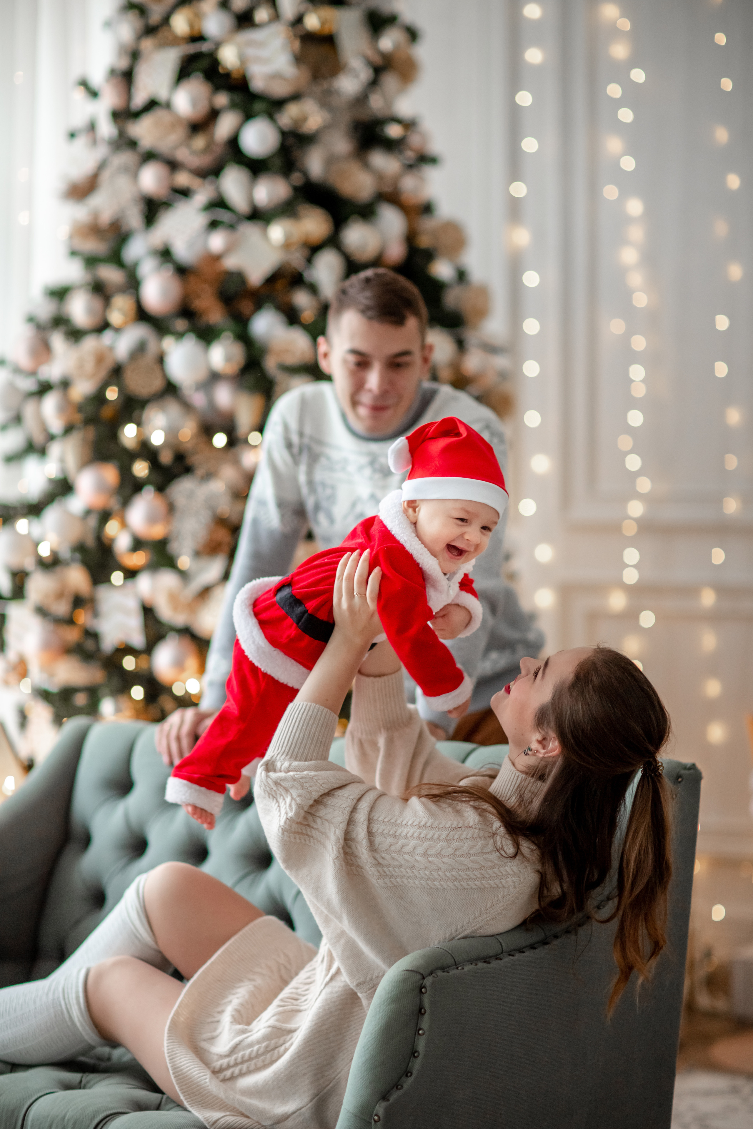 Новогодняя фотосессия для семья Алины. Фотограф в Москве. Контент для блога. В портфолио и просто на память