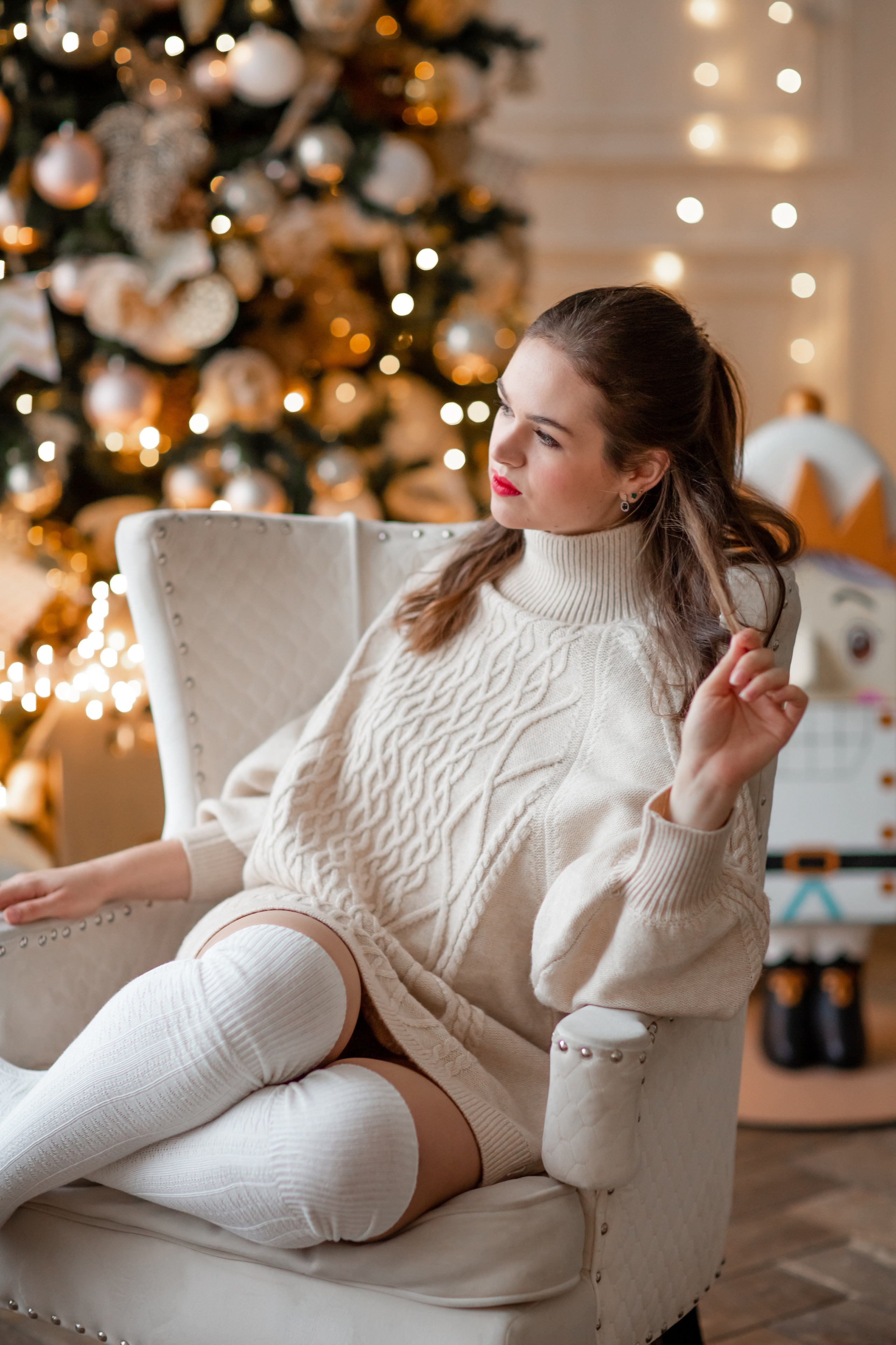 Новогодняя фотосессия для семья Алины. Фотограф в Москве. Контент для блога. В портфолио и просто на память