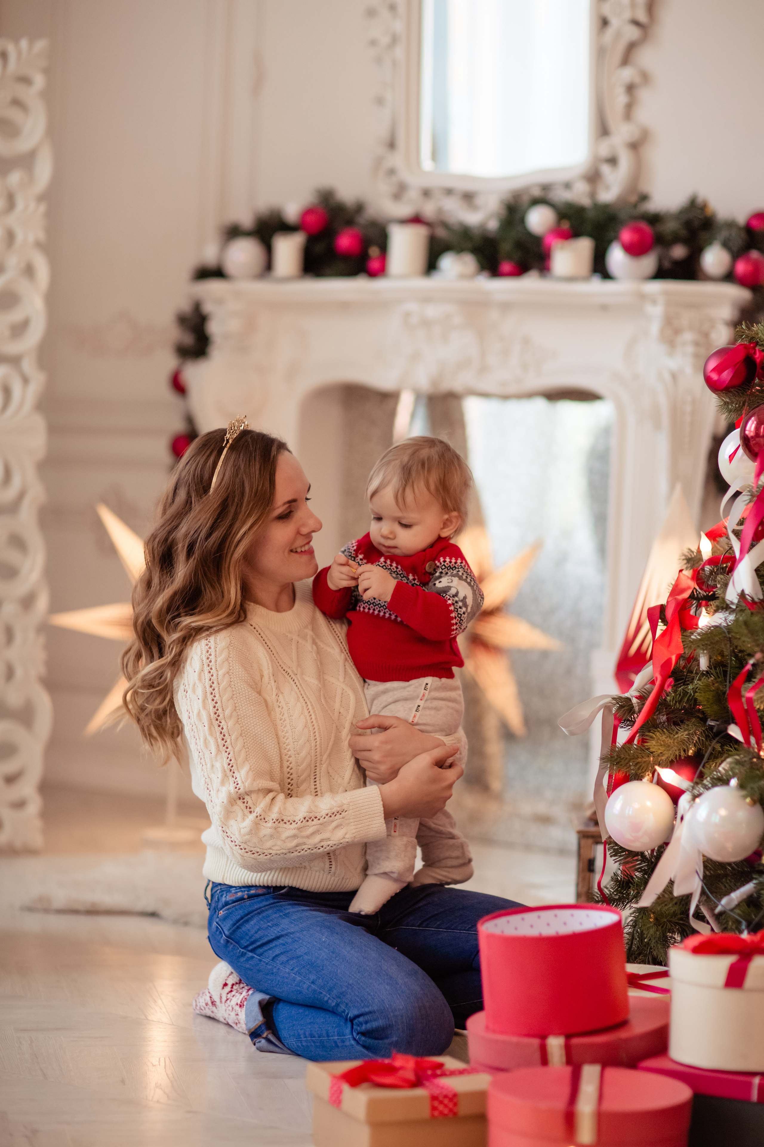 Новогодняя фотосессия для семьи Алины. Фотограф в Москве. Контент для блога. В портфолио и просто на память