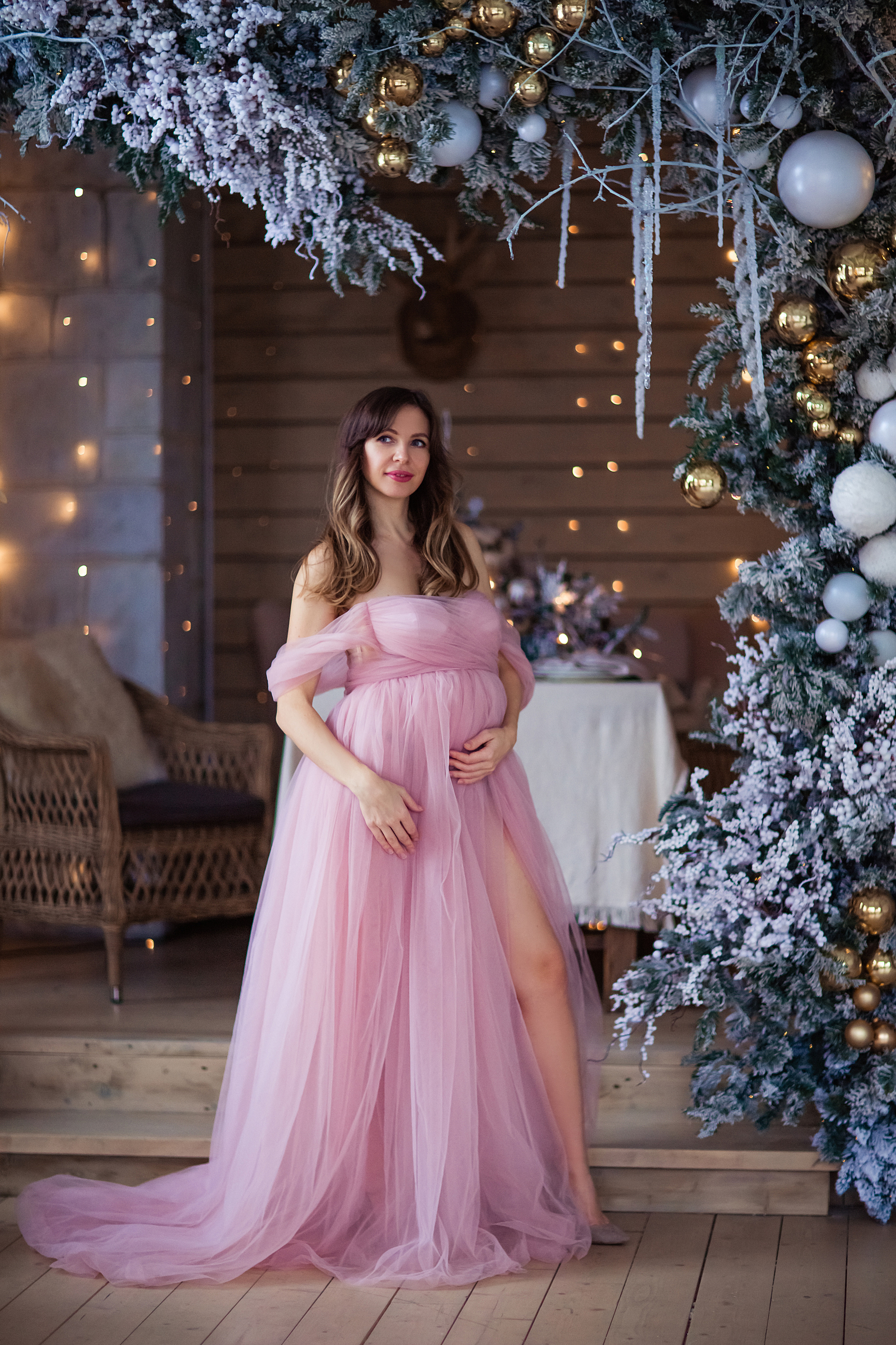 Новогодняя съёмка Натальи и Доминики. Фотограф в Москве. Контент для блога. В портфолио и просто на память