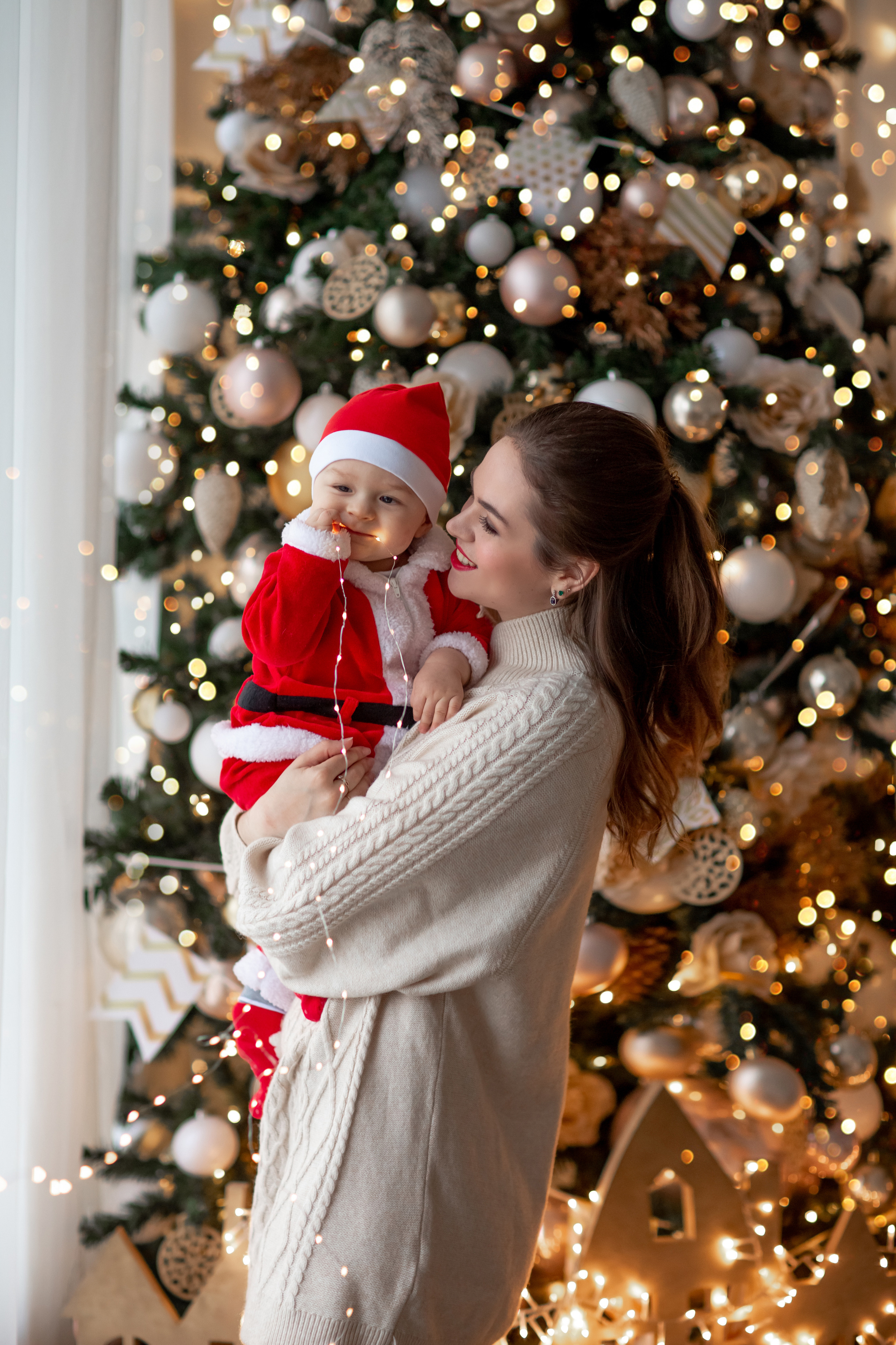 Новогодняя фотосессия для семья Алины. Фотограф в Москве. Контент для блога. В портфолио и просто на память