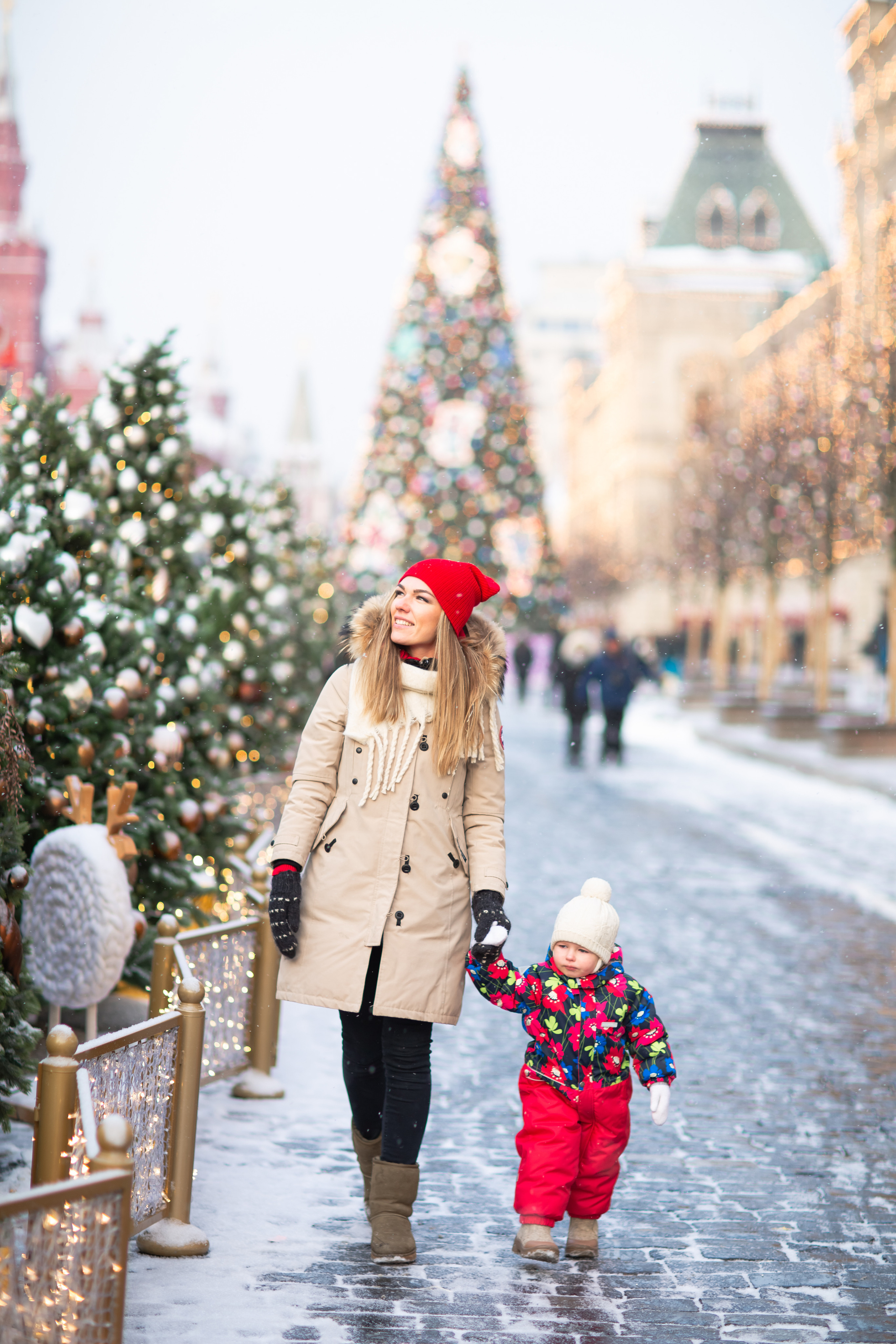 Фотопрогулка по новогодней Москве. Фотограф в Москве. Контент для блога. В портфолио и просто на память