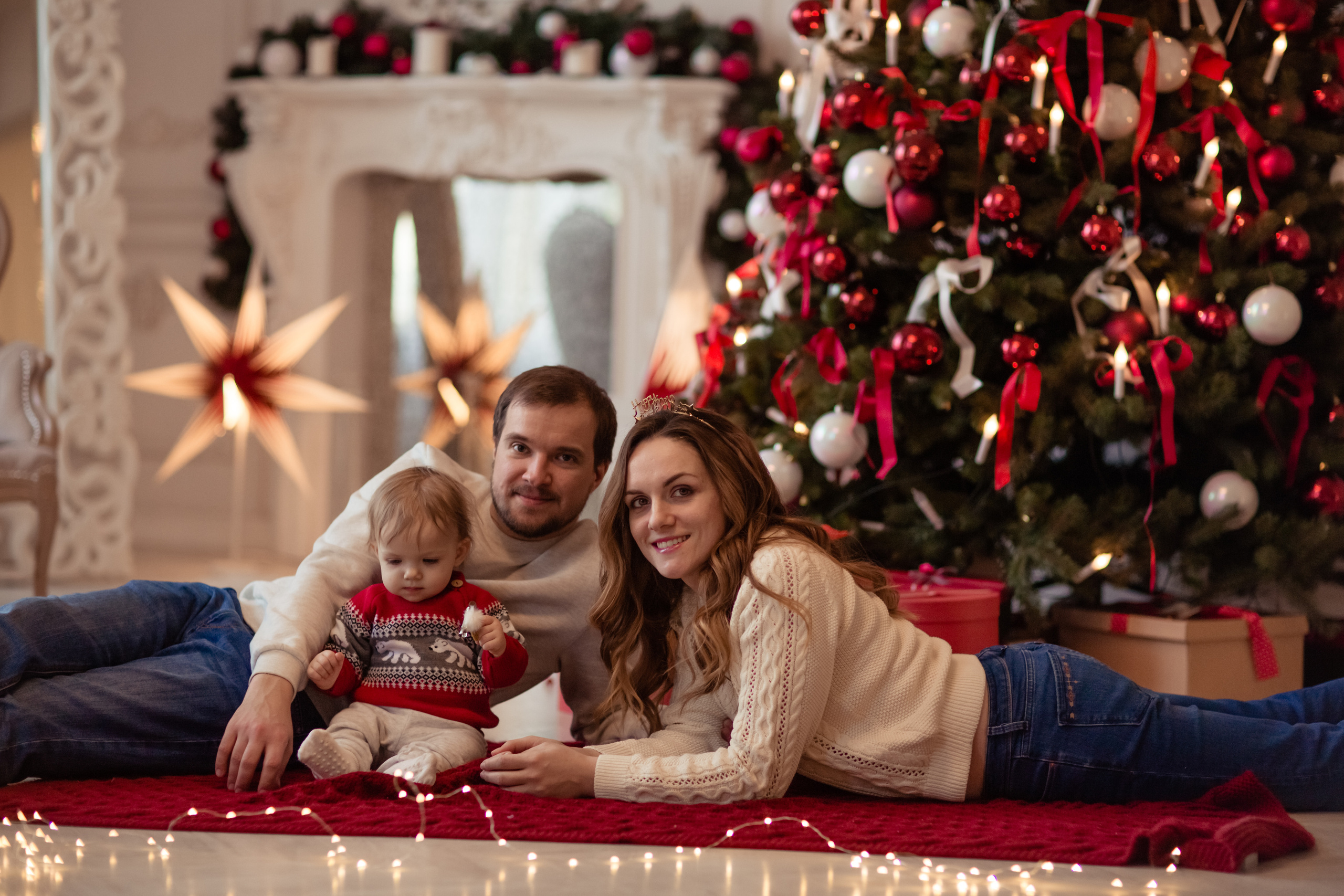 Новогодняя фотосессия для семьи Алины. Фотограф в Москве. Контент для блога. В портфолио и просто на память