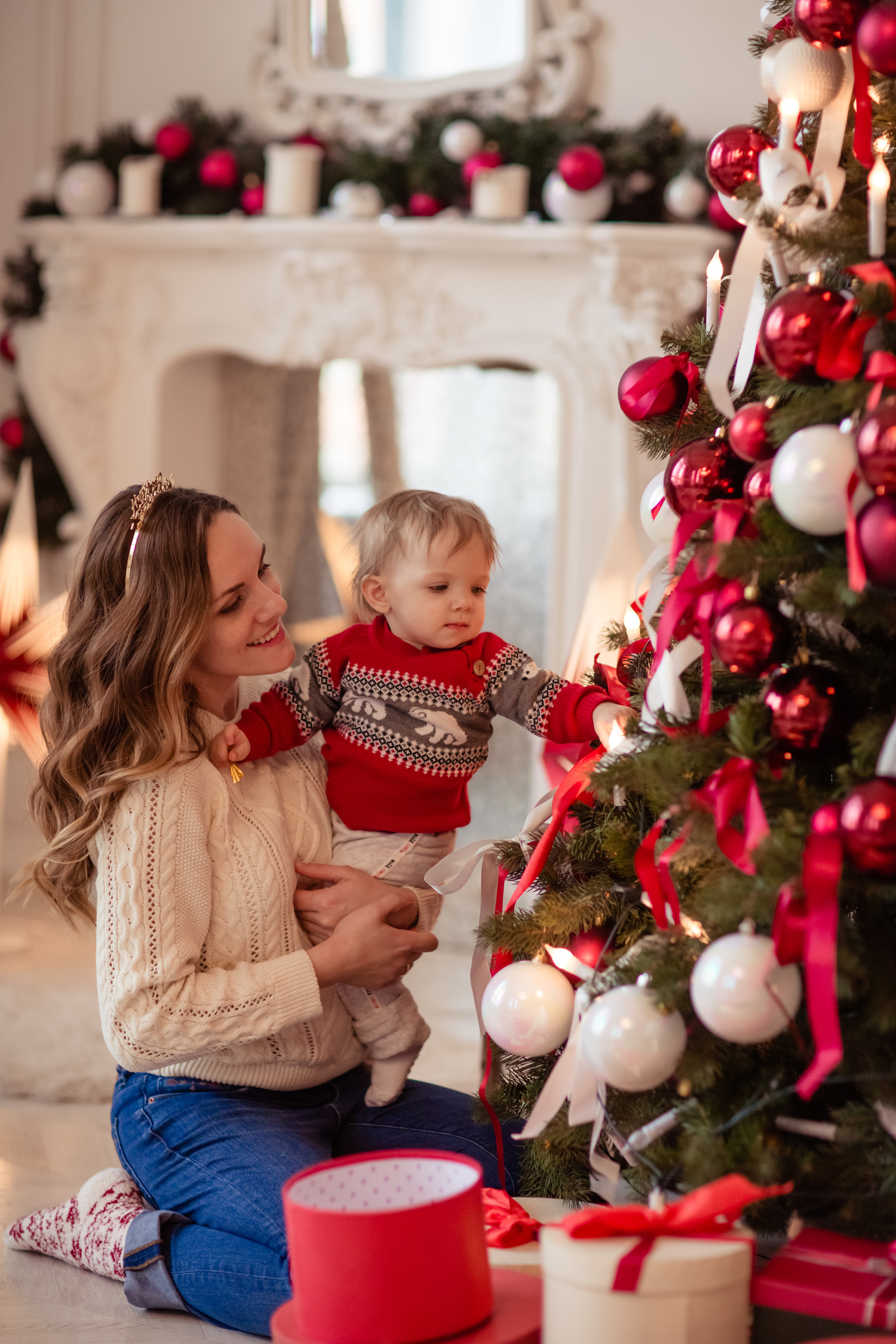 Новогодняя фотосессия для семьи Алины. Фотограф в Москве. Контент для блога. В портфолио и просто на память