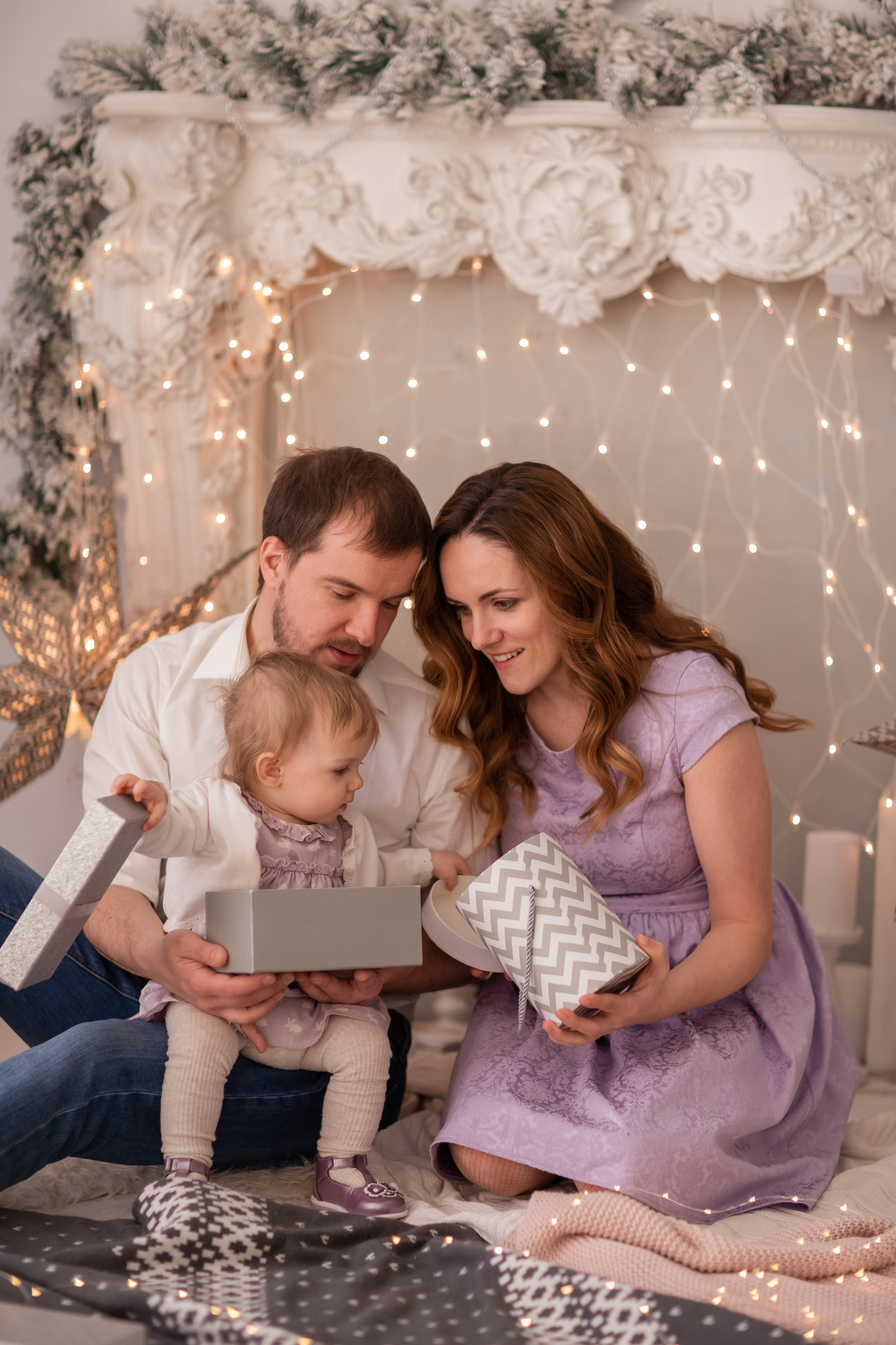 Новогодняя фотосессия для семьи Алины. Фотограф в Москве. Контент для блога. В портфолио и просто на память