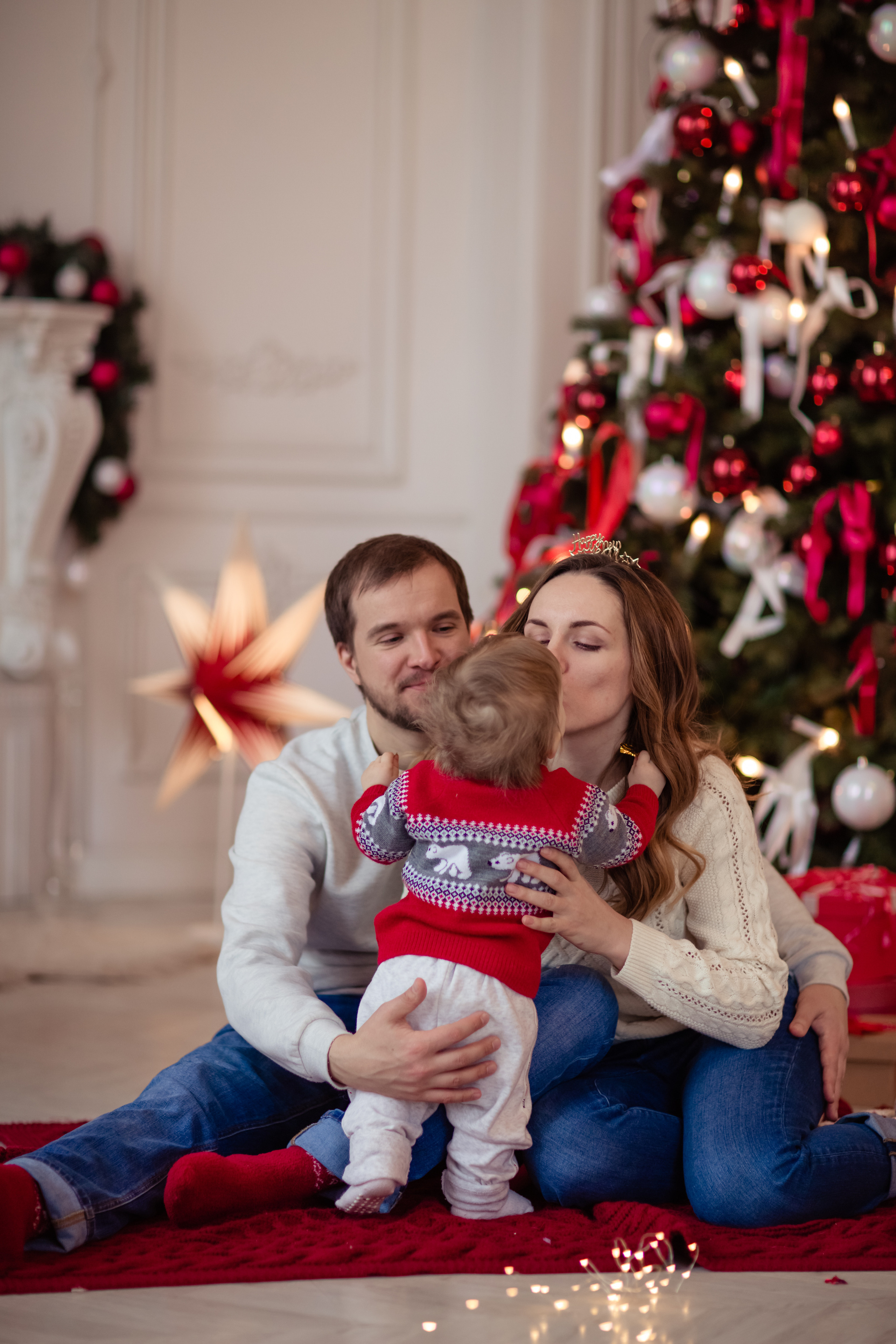 Новогодняя фотосессия для семьи Алины. Фотограф в Москве. Контент для блога. В портфолио и просто на память