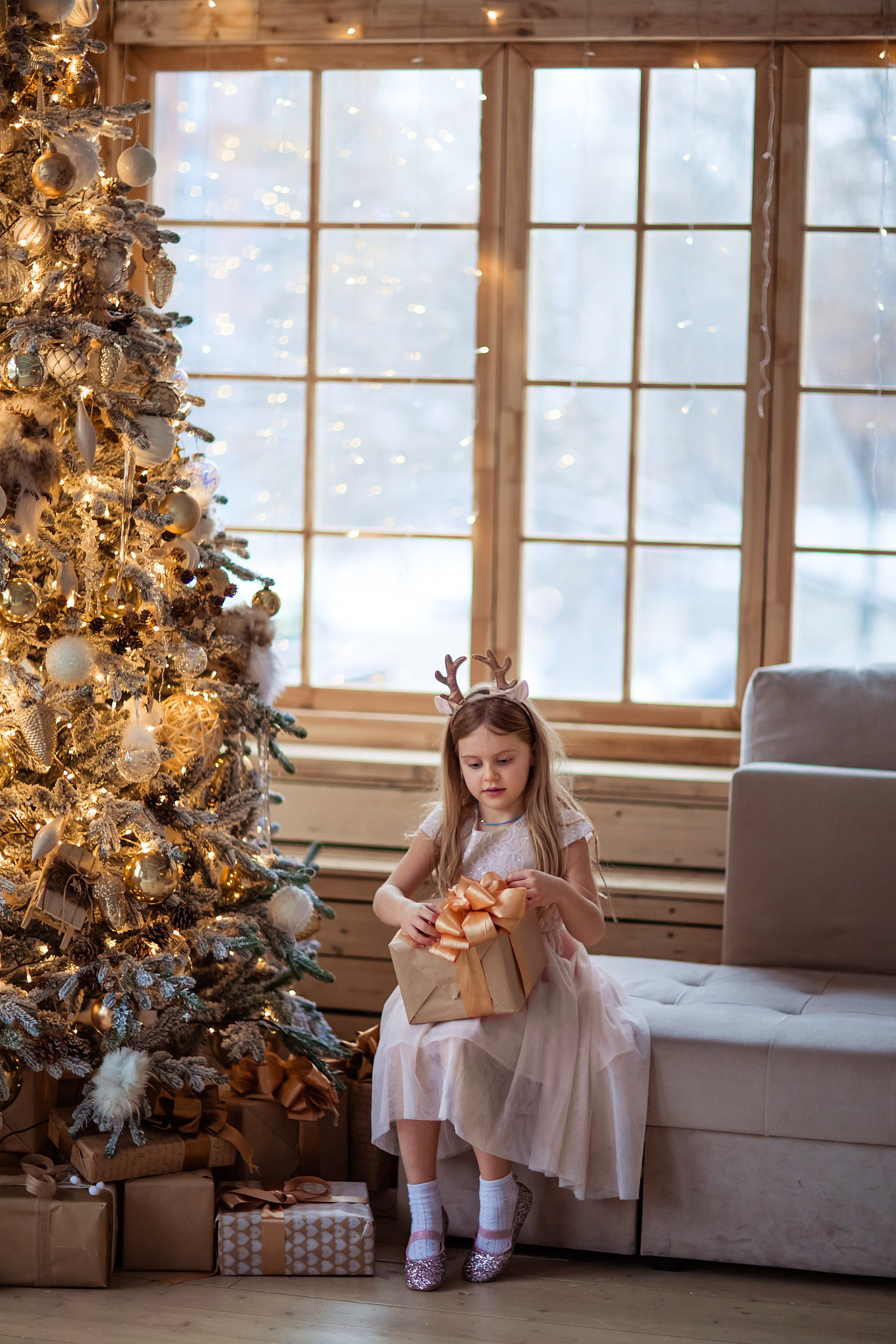 Новогодняя съёмка Натальи и Доминики. Фотограф в Москве. Контент для блога. В портфолио и просто на память