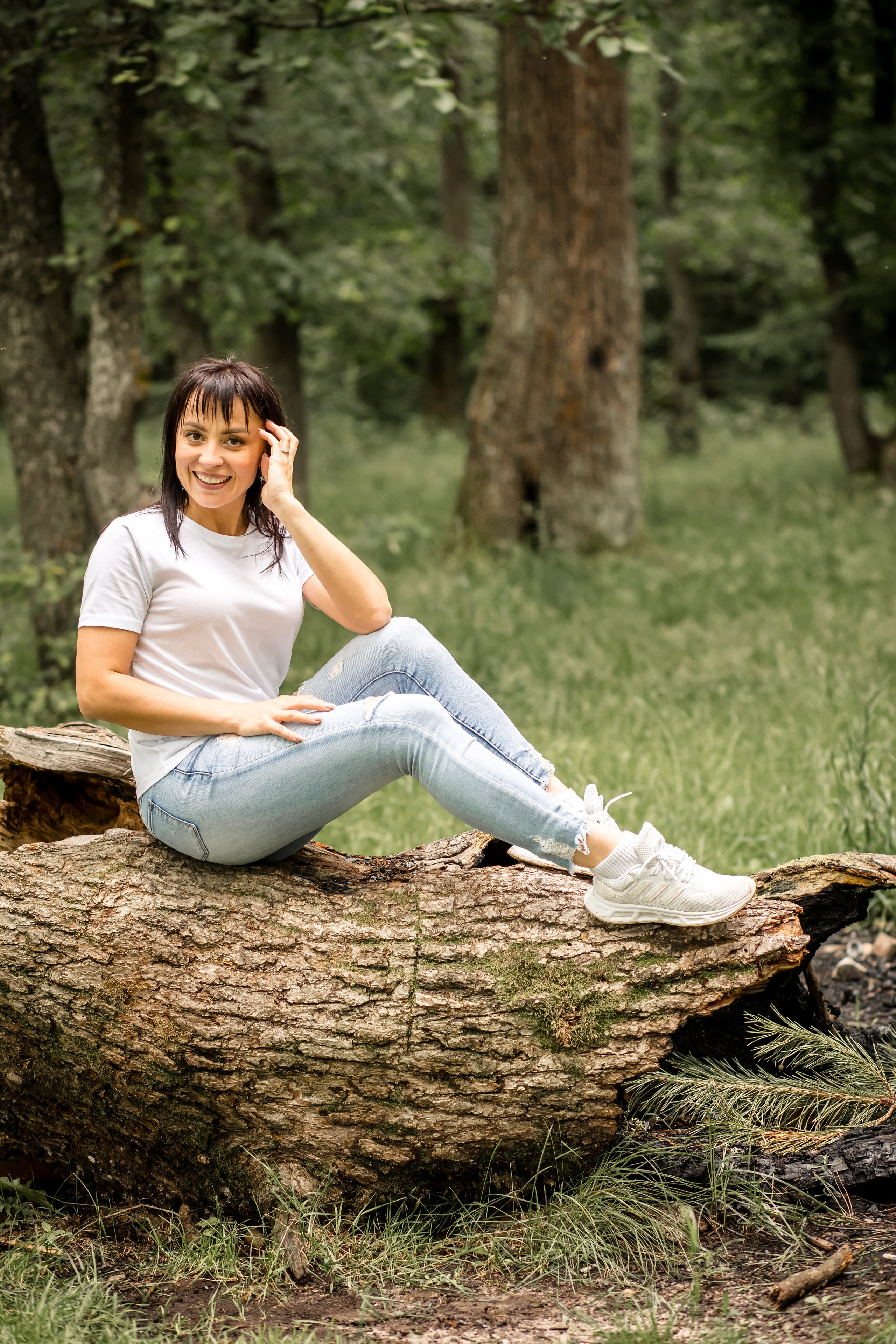 Катя с детками