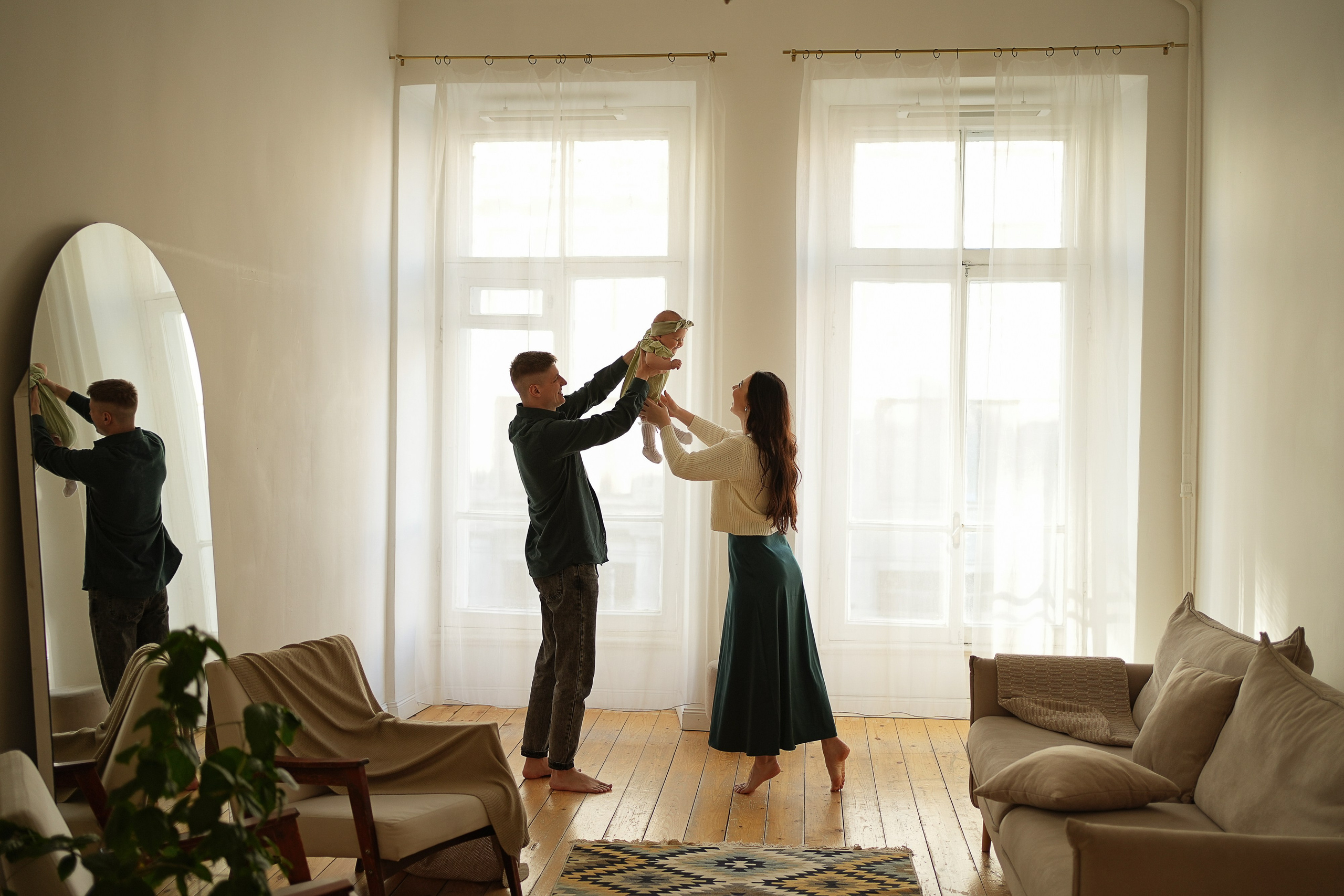 Таня, Юра и Полиночка. Семейный фотограф в Санкт-Петербурге Саша Кактус