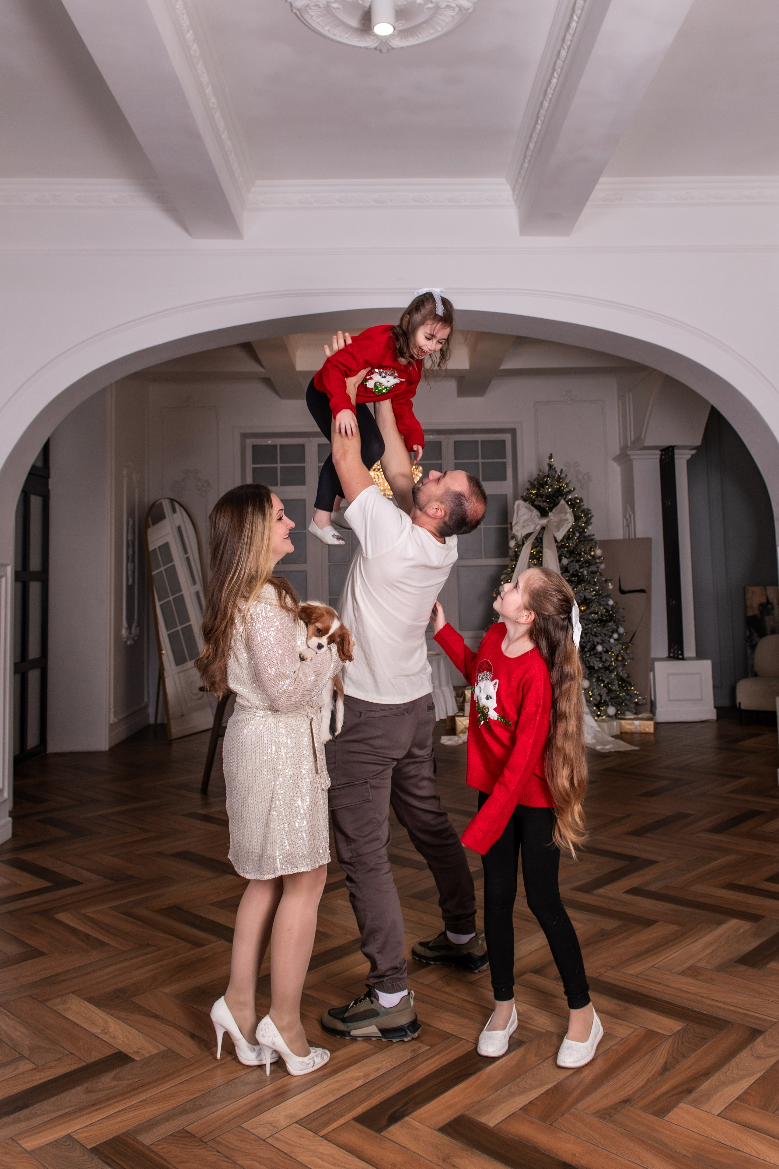 Новогодняя история с любимцем. Свадебный и семейный фотограф в Санкт-Петербурге — Мария Черепанова