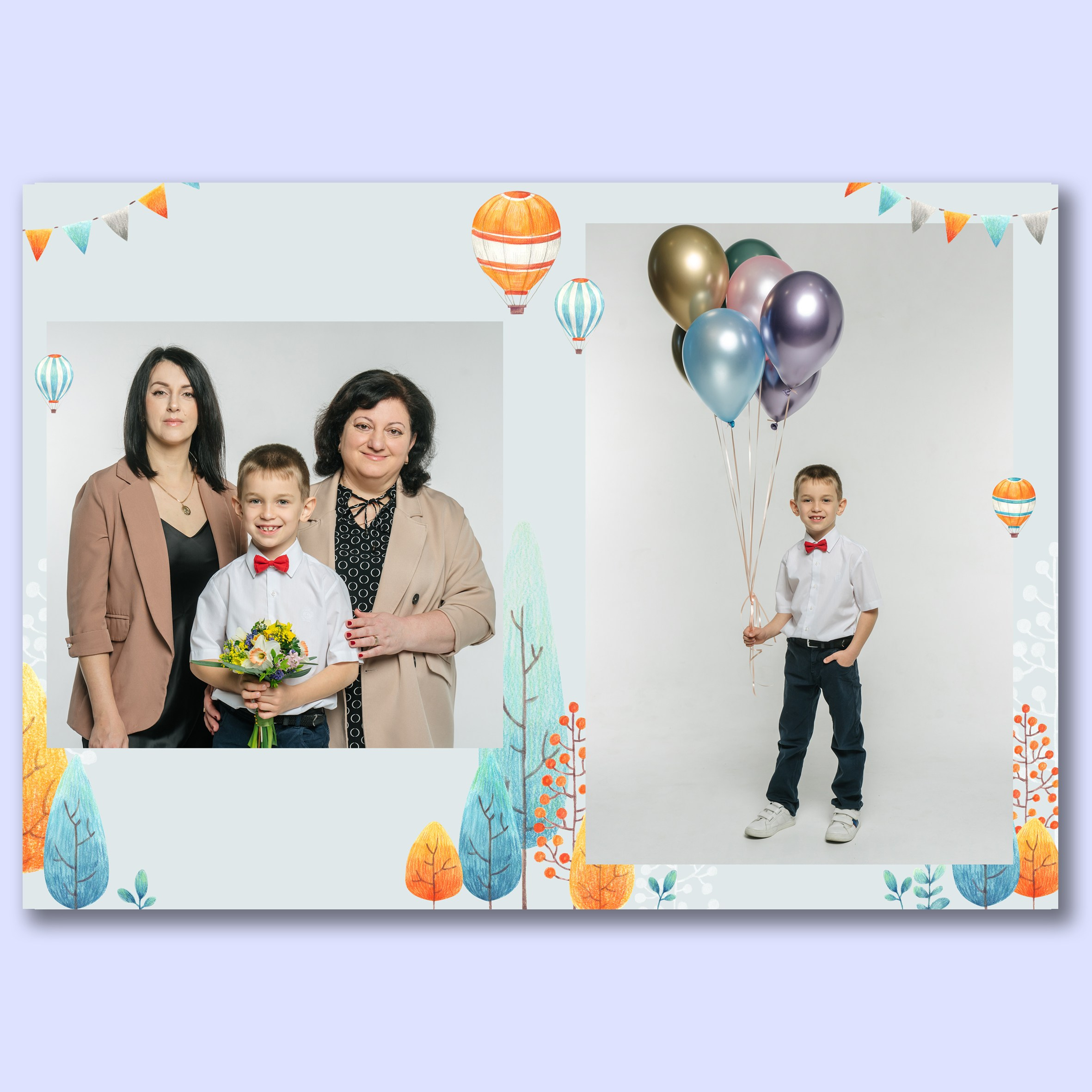 Выпускной альбом для детского сада на 3 разворота. Выпускные альбомы, школьные фотосессии в городе Новороссийске