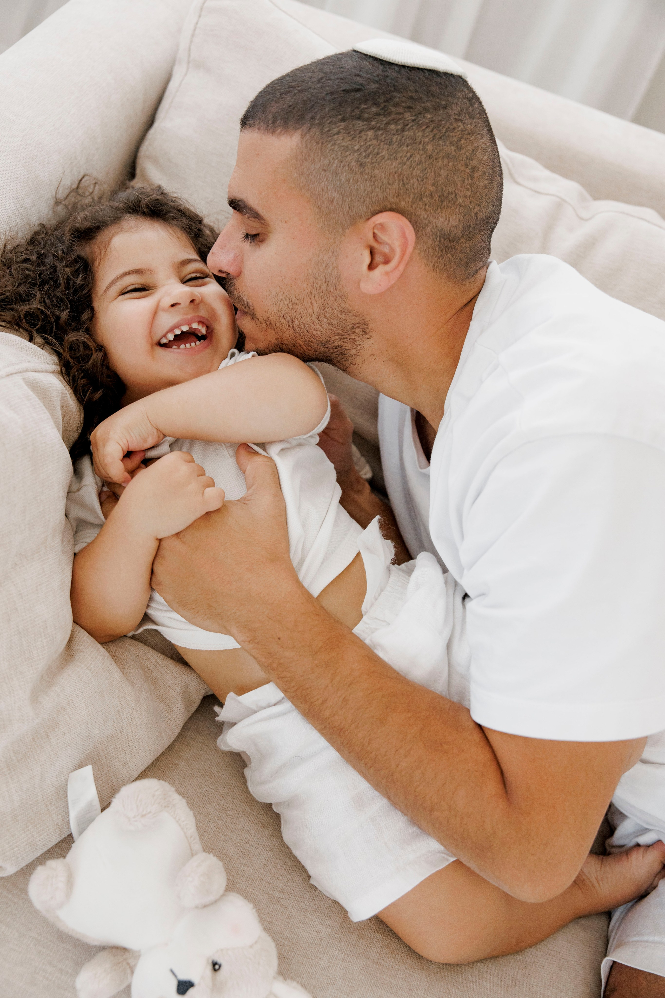 Family photoshoot inside the studio in Hadera. Wedding and family photographer