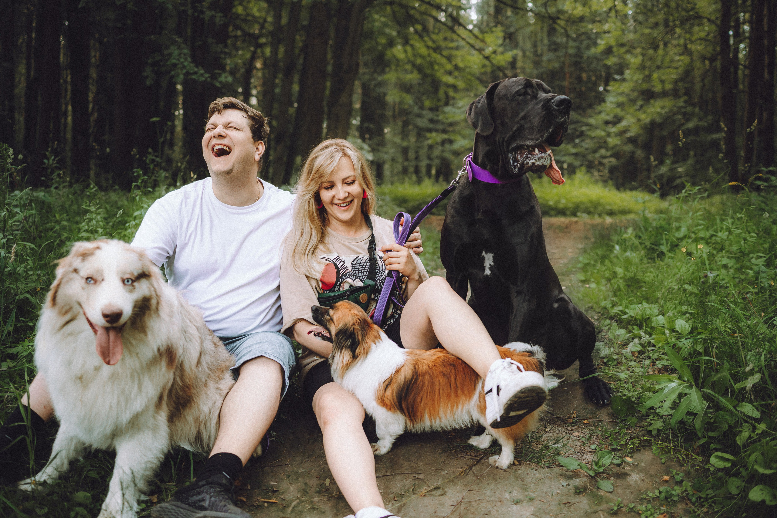 Катя, Андрей, Гектор, Ричи, Тортик и Трой