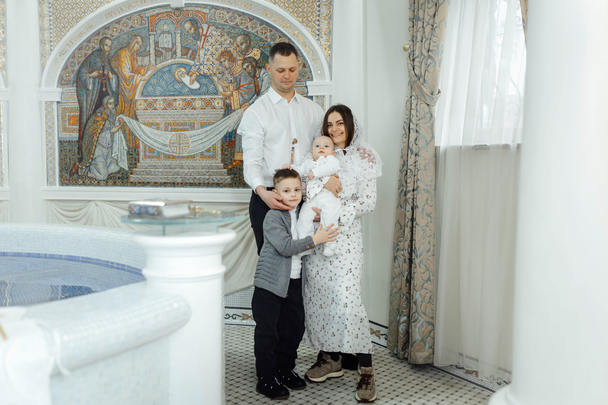 Крещение Матвея, храм Святой Троицы, декабрь 2025