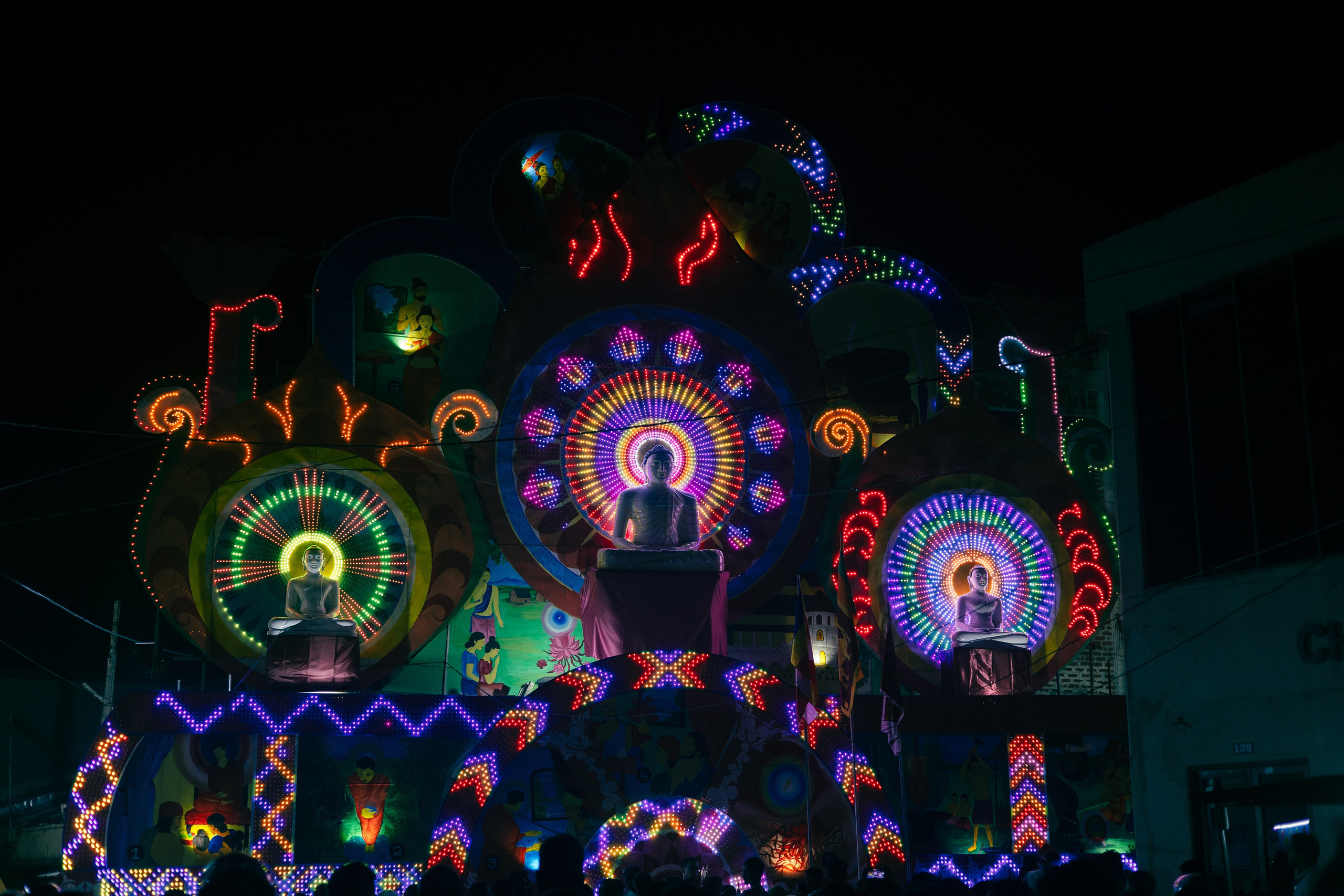 Vesak Poya 2023. Photographer Sonkina Tatiana (Tanya Ash)