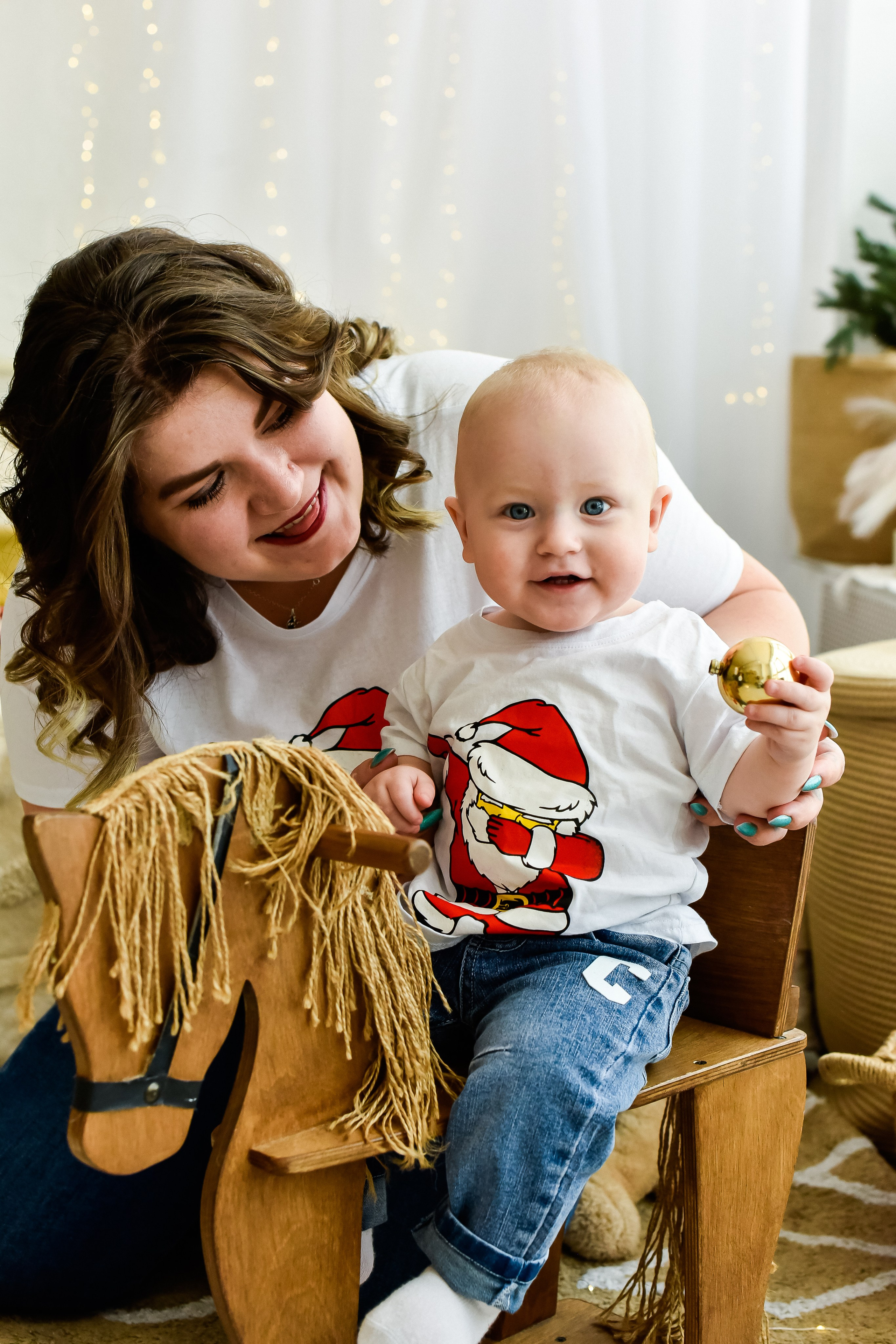 Новогодняя фотосессия для семьи Натальи И Дениса с сыновьями