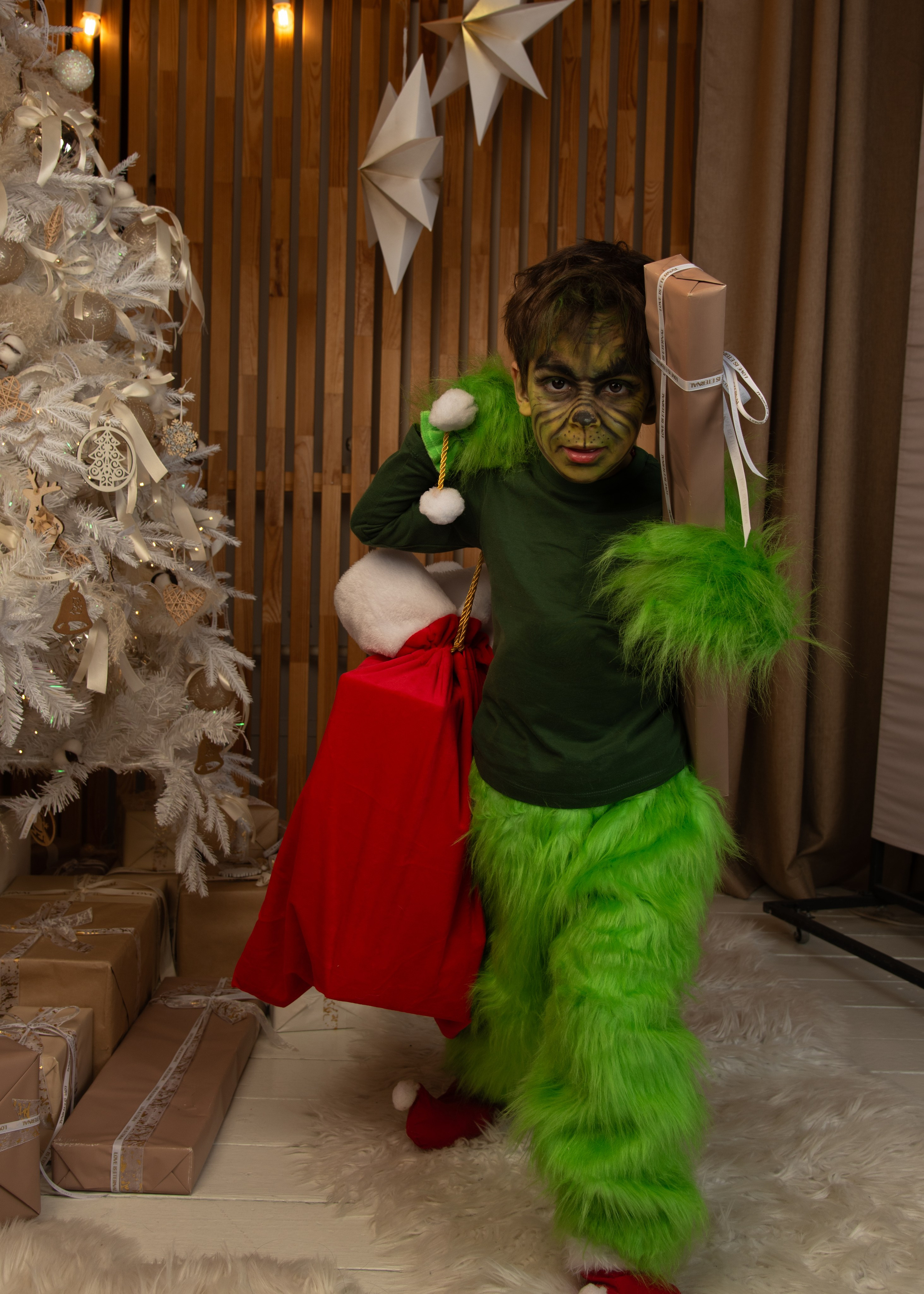 Новый Год. Гринч. Портретный Семейный Fine-Art фотограф в Санкт-Петербурге Криулина