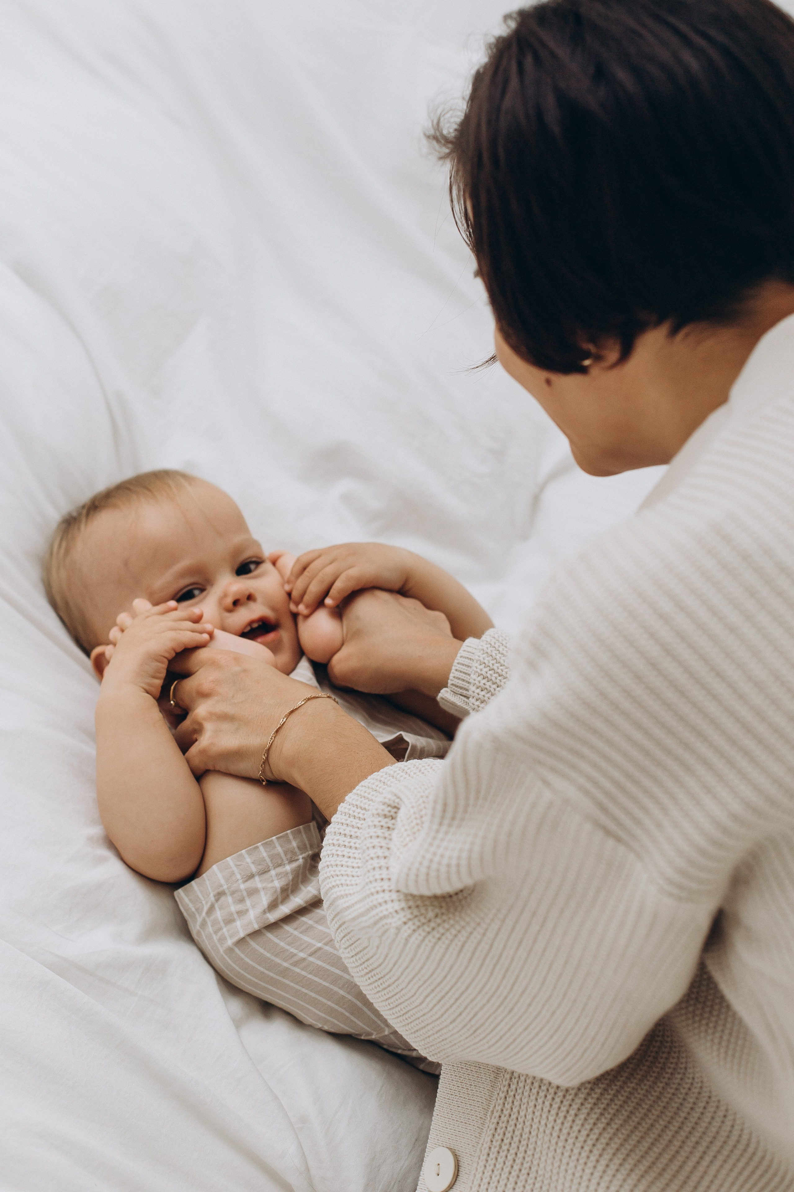 Фотосессия с малышом в студии. Семейный фотограф в Москве и Королеве Евгения Баукова