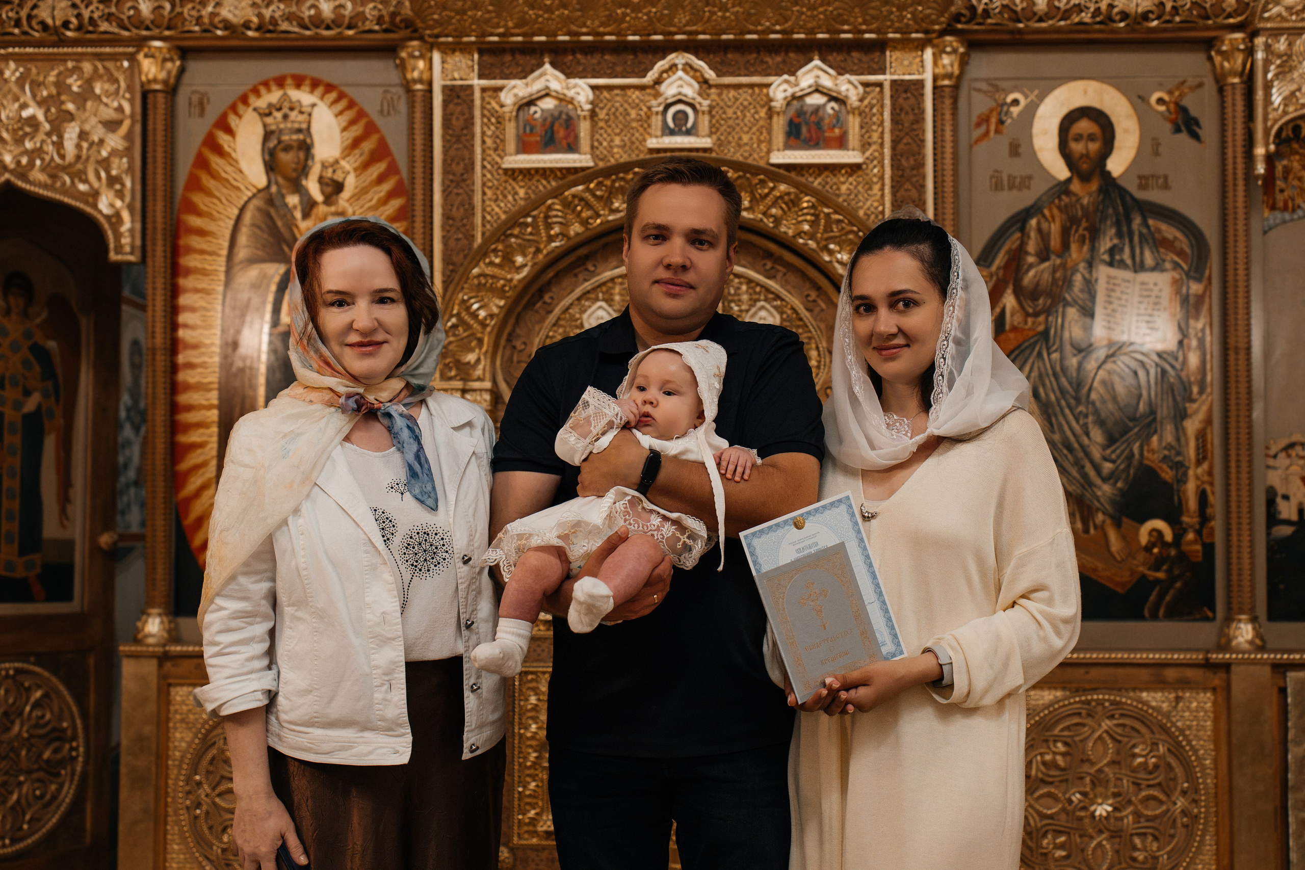 Крещение Анны. Семейный фотограф в Москве Алина Киблина