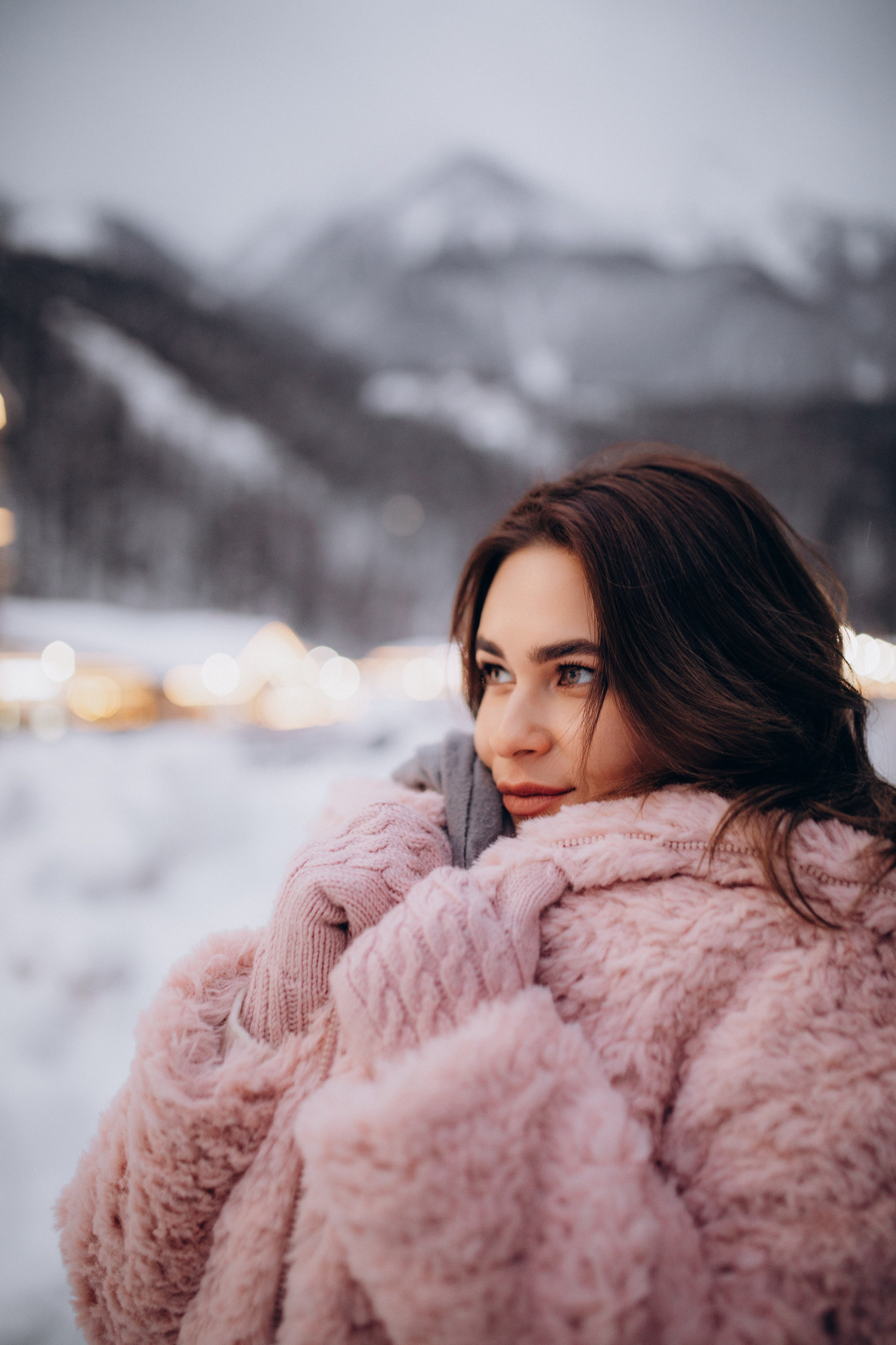 Зимняя прогулка на Розе Хутор с Кристиной. Фотограф Елизавета Балакир