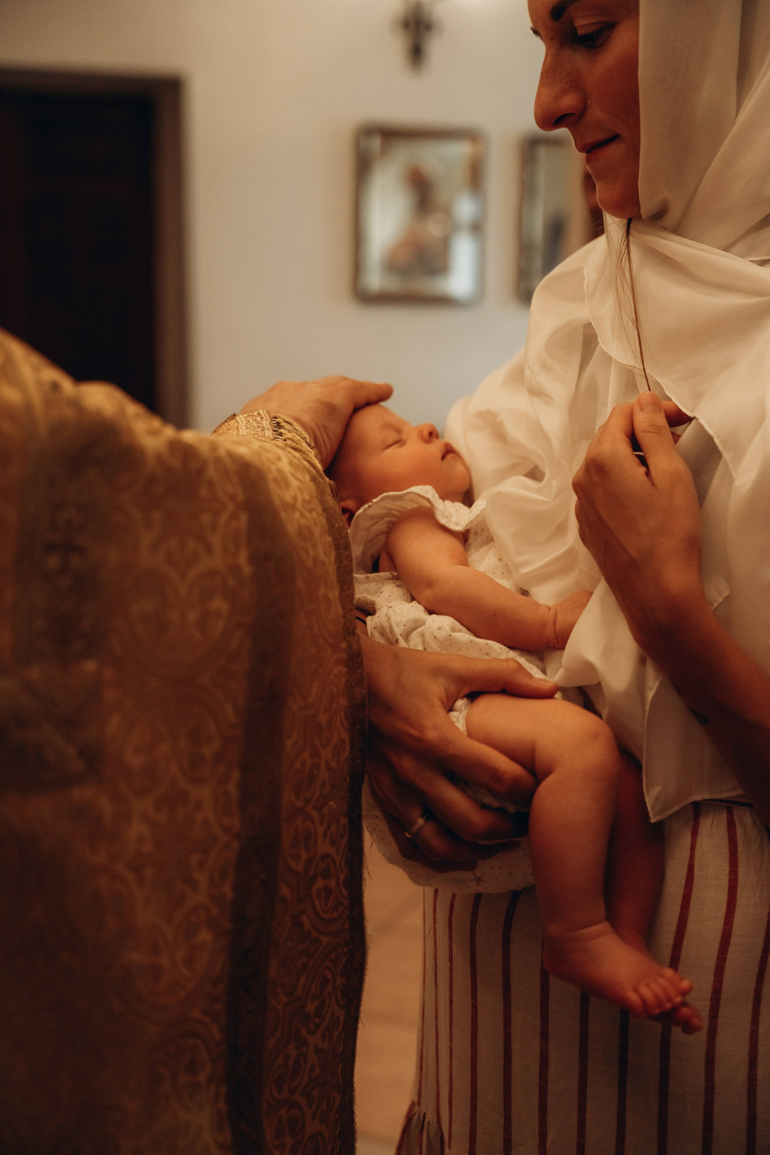 Крещении Есении. Фотограф Мария Миллс | Минск