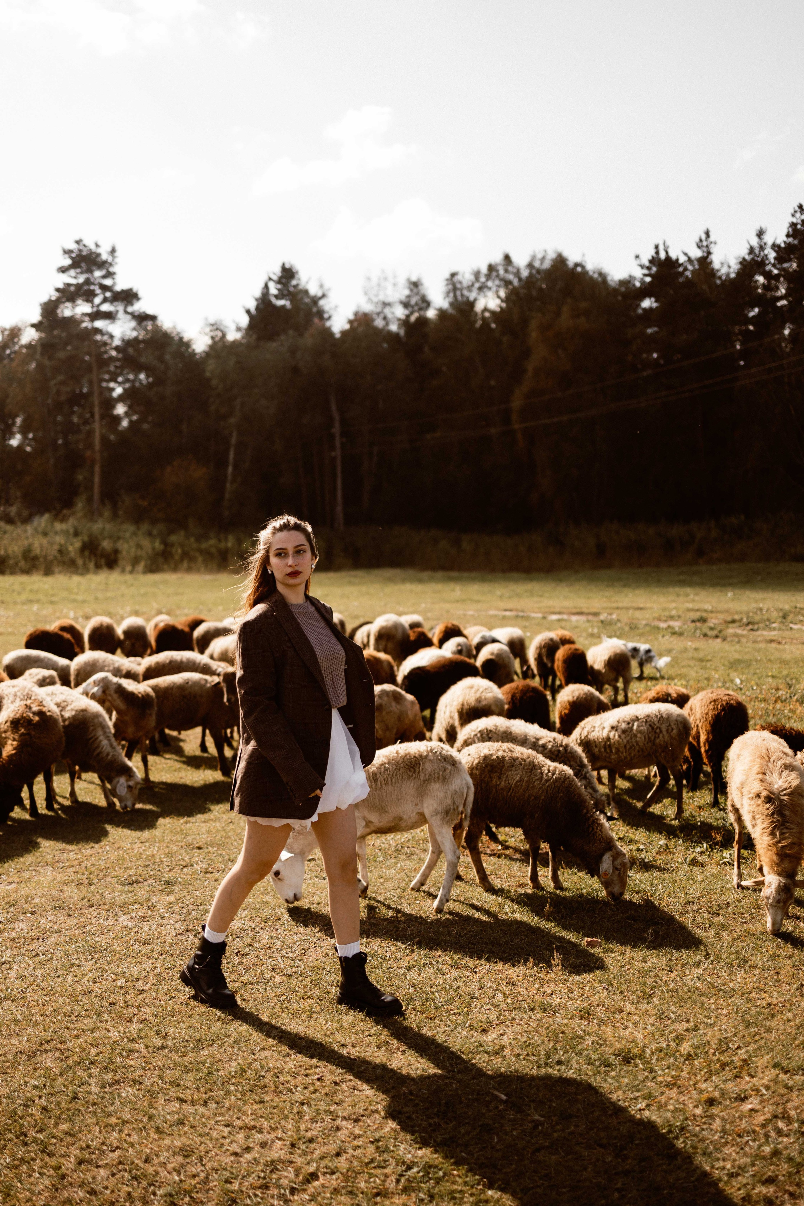 Фотосессия с овечками для Ксюши. Фотограф в Тюмени Башмакова Анна