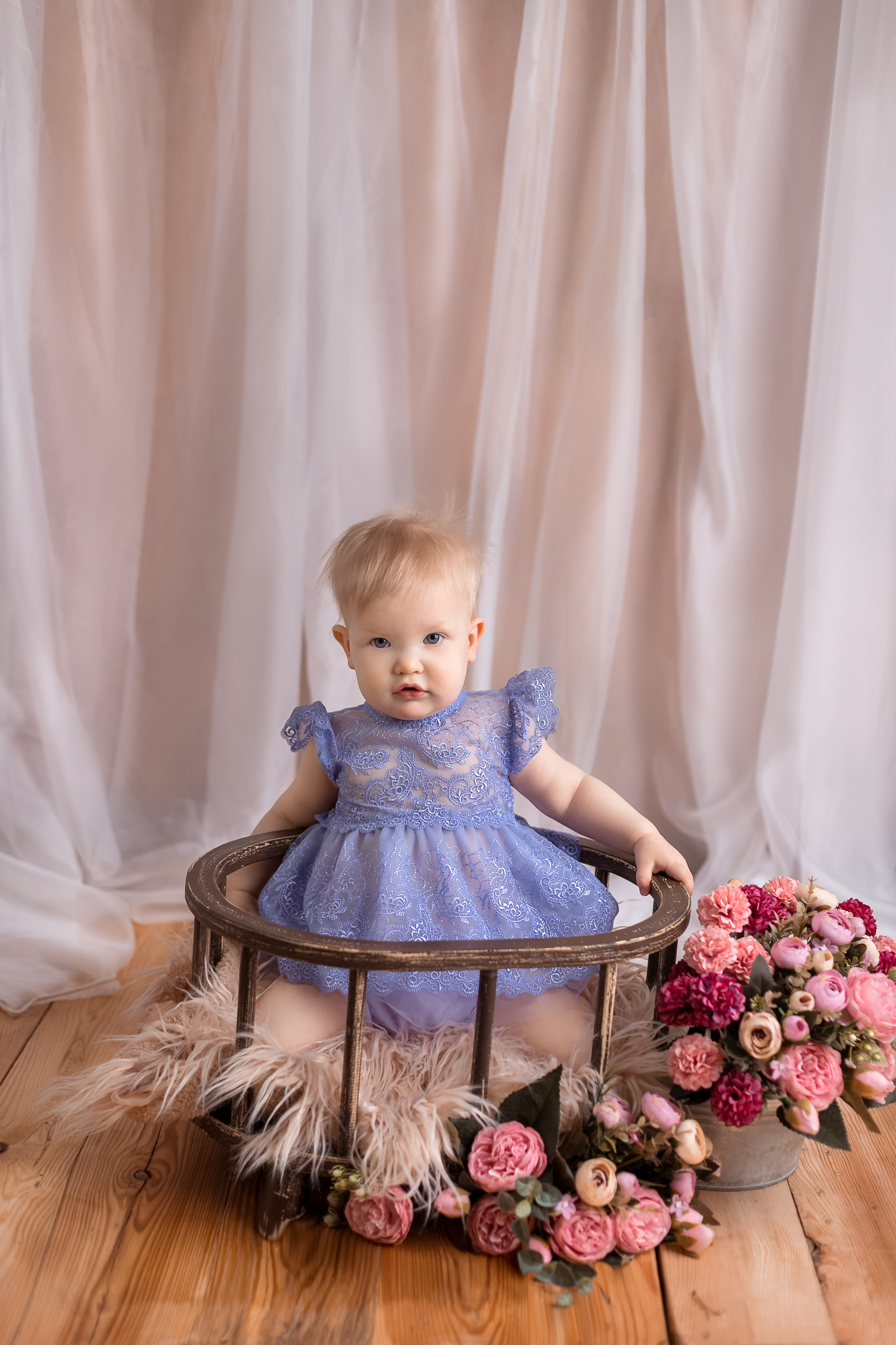 Алиса 1год. Детский, семейный и фотограф новорождённых в Ярославле Анна Салова