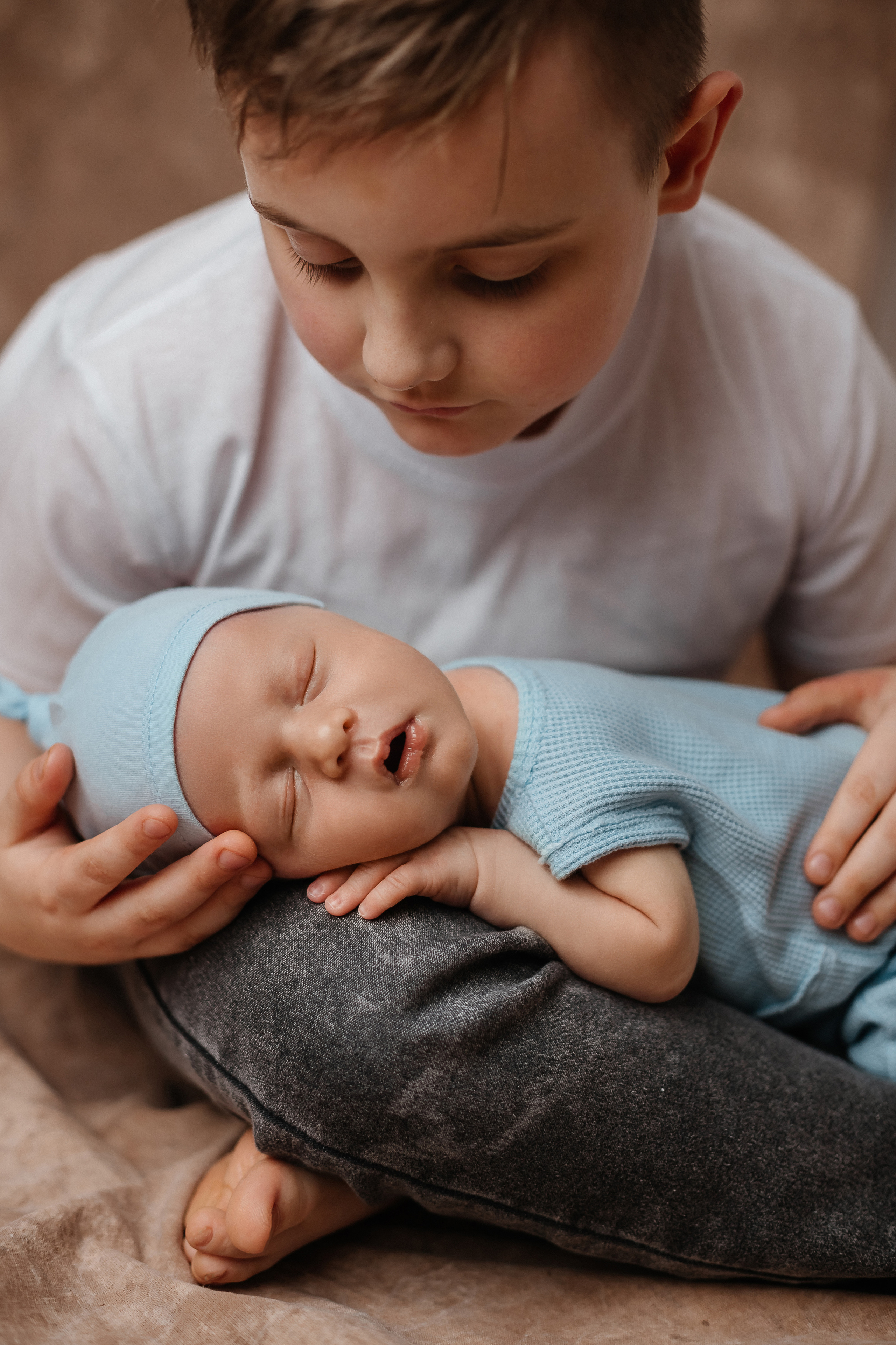 Костя 18 дней (съемка в студии). Детский, семейный и фотограф новорождённых в Ярославле Анна Салова