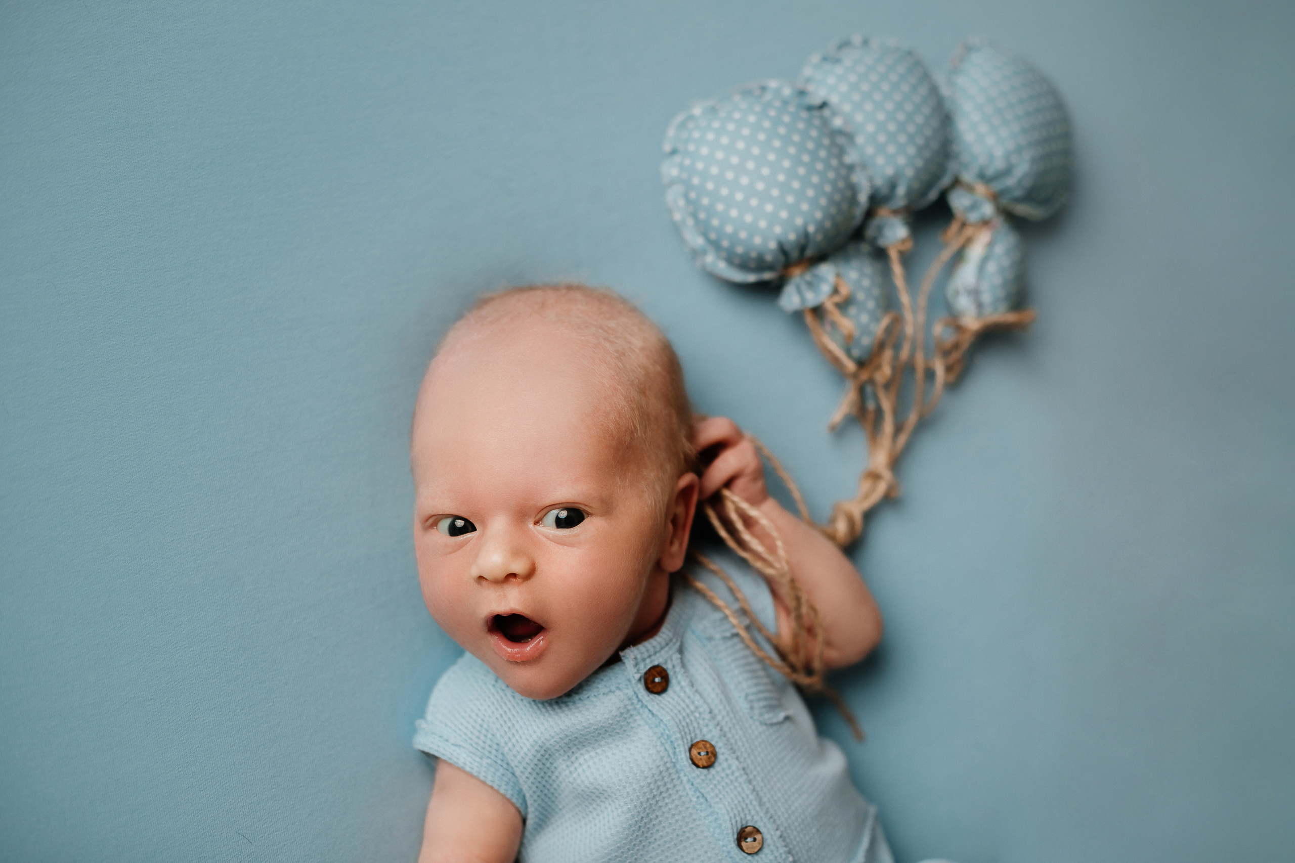 Костя 18 дней (съемка в студии). Детский, семейный и фотограф новорождённых в Ярославле Анна Салова