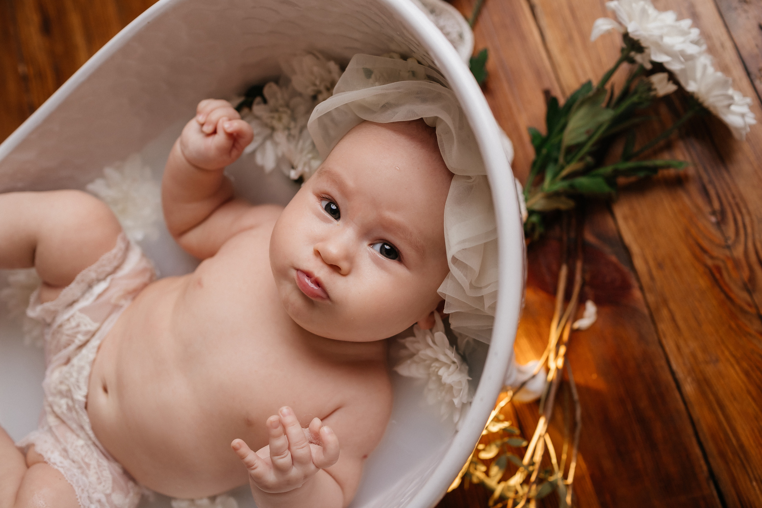 Карина 3 месяца 3 недели. Детский, семейный и фотограф новорождённых в Ярославле Анна Салова