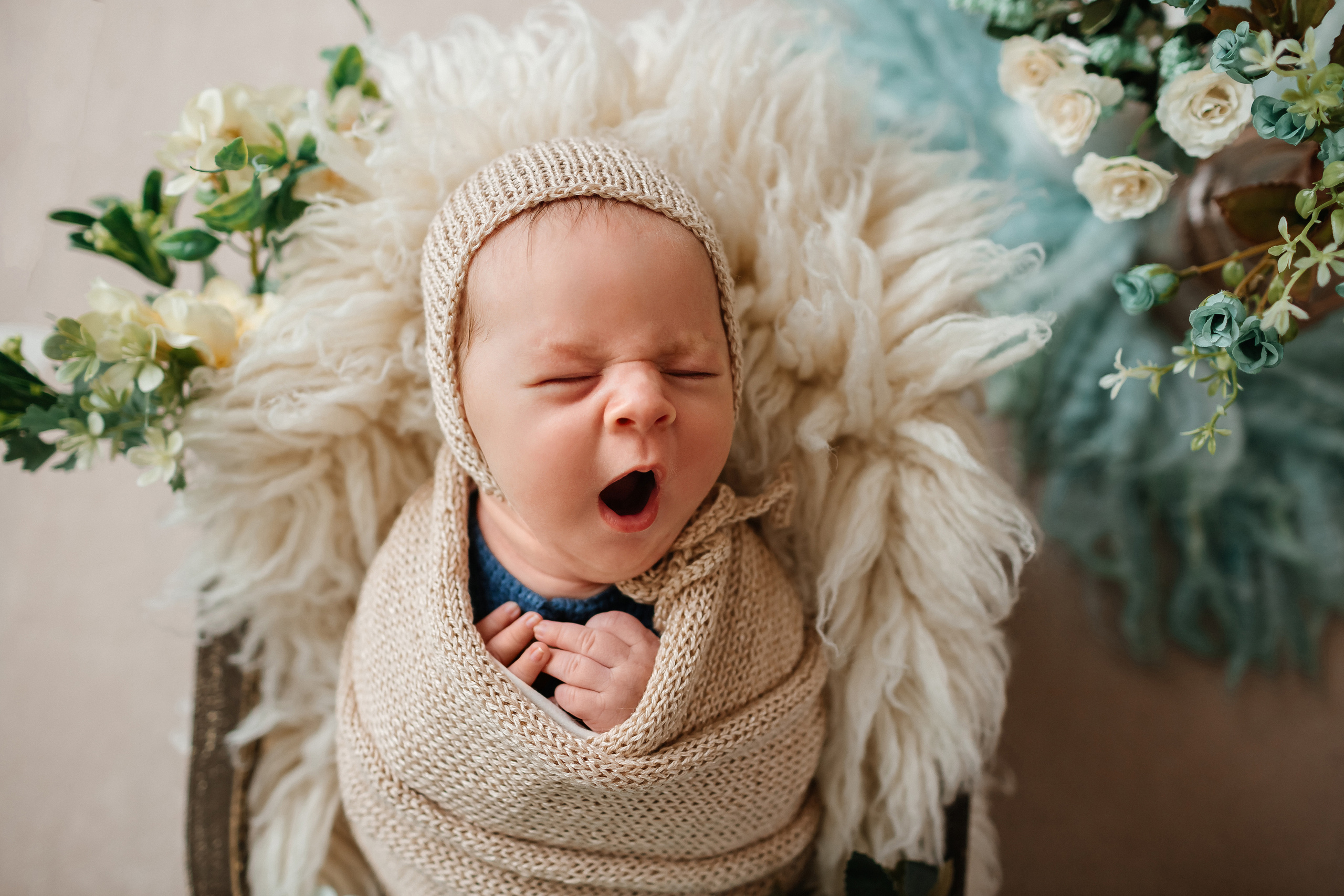 Ванечка 28 дней (съемка в студии). Детский, семейный и фотограф новорождённых в Ярославле Анна Салова