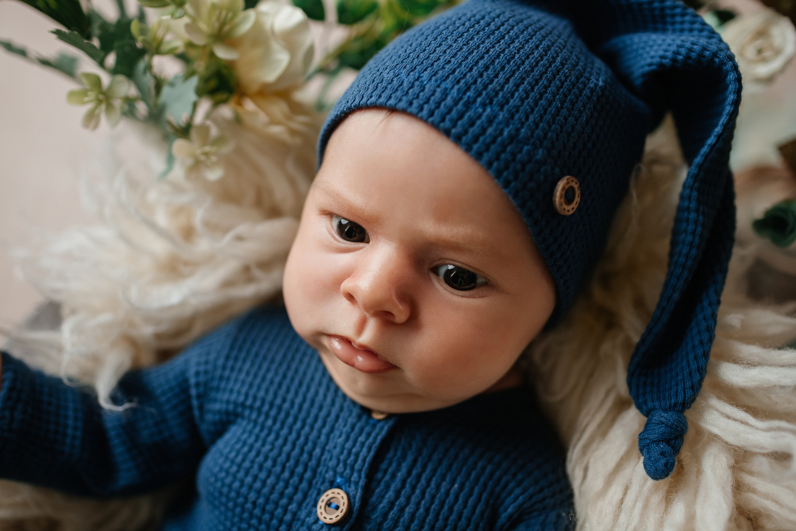 Ванечка 28 дней (съемка в студии). Детский, семейный и фотограф новорождённых в Ярославле Анна Салова