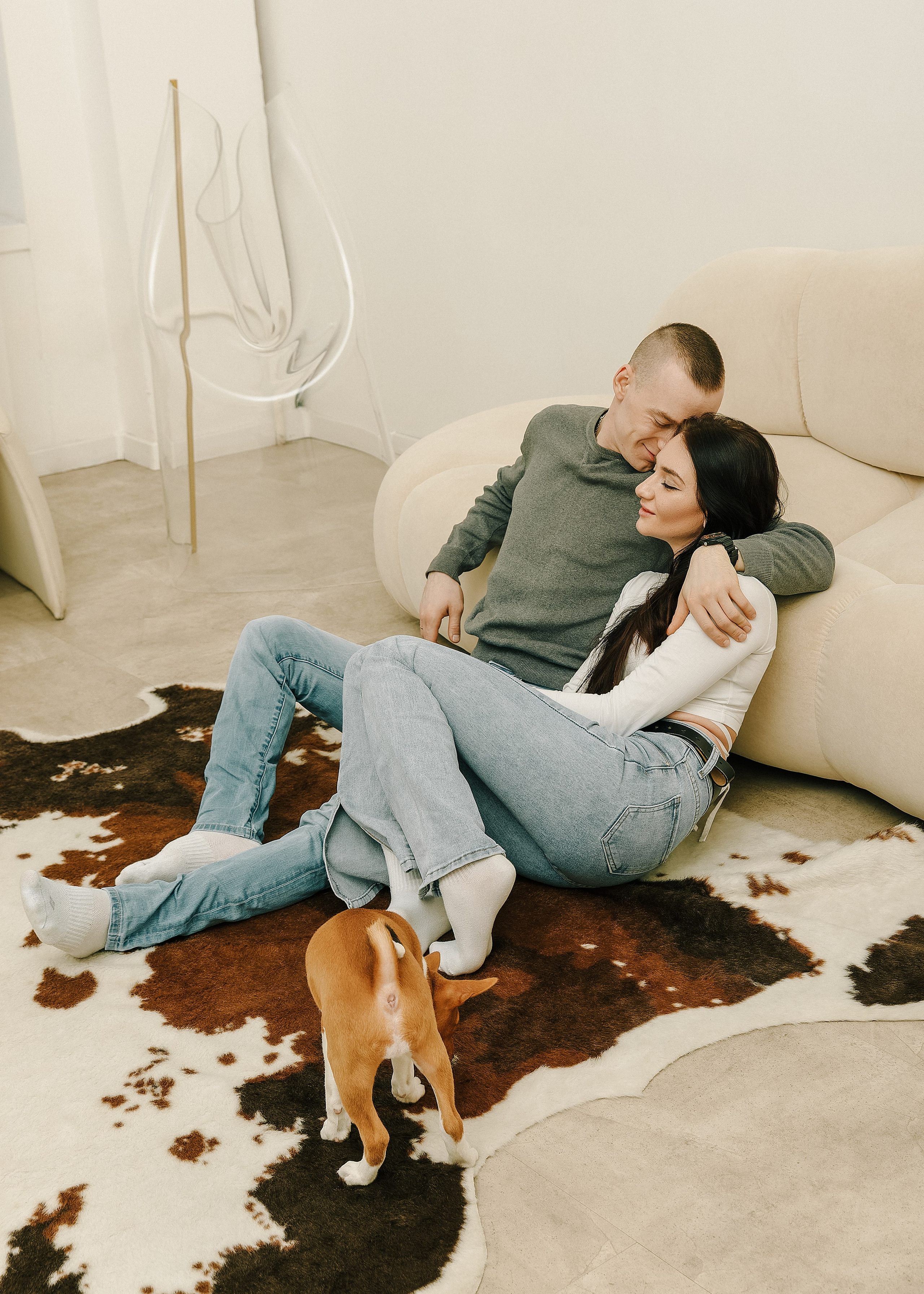 Ксения и Сергей — фотосессия в студии. Свадебный и портретный фотограф в Санкт-Петербурге Анна Демьянова