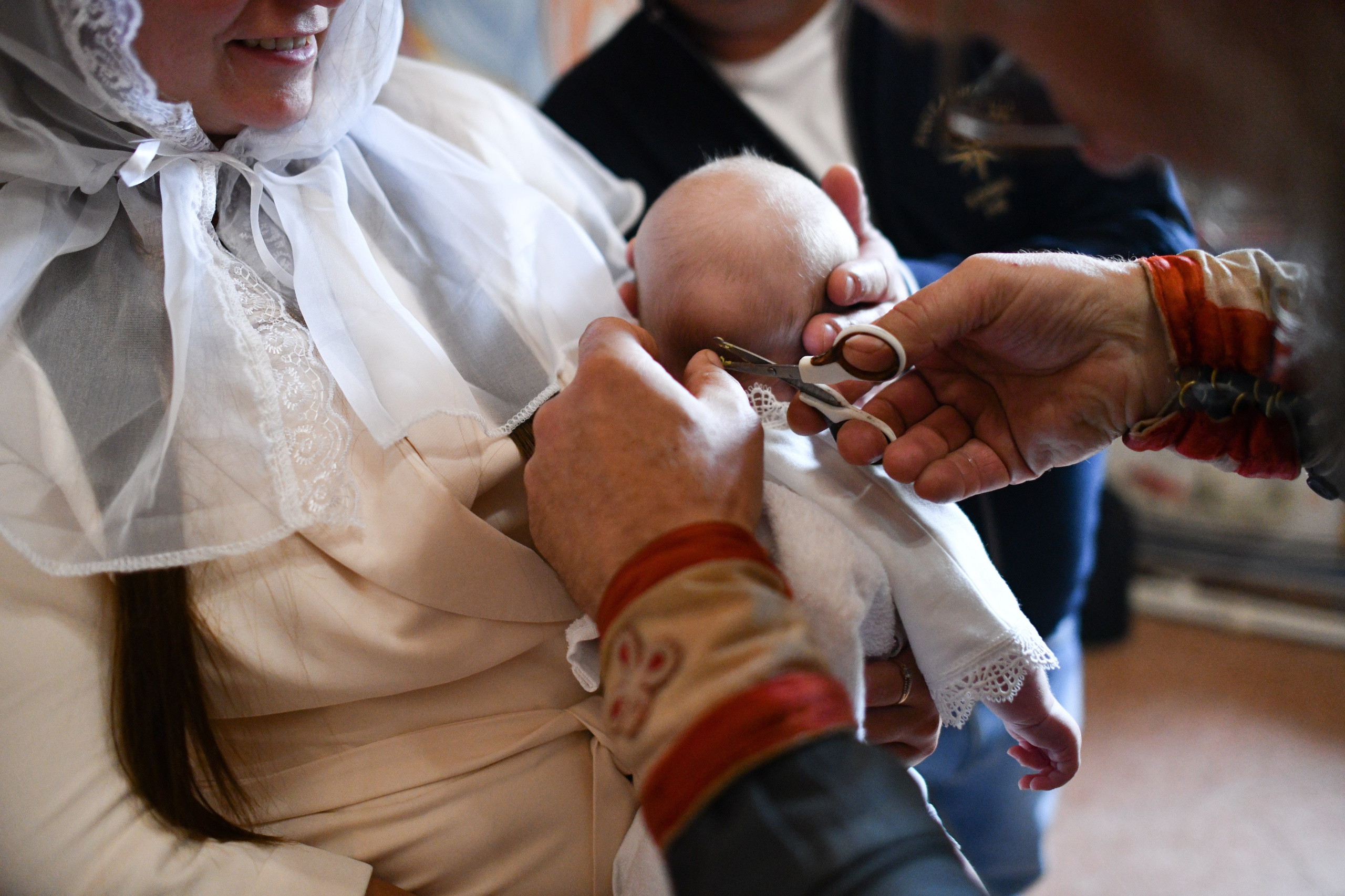 Крещение в Покровской церкви. Свадебный и портретный фотограф в Москве Галина Борисова