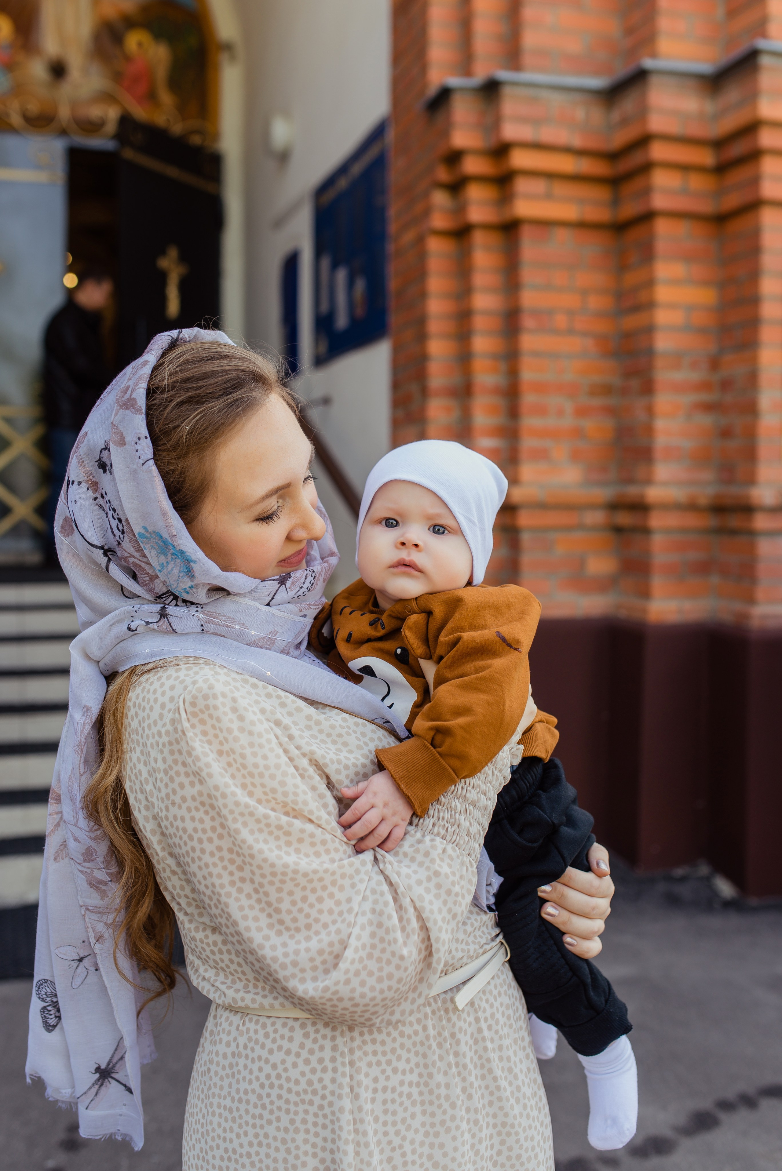Крещение Кирилла. Церковь Введения во храм Пресвятой Богородицы (Веселовка). Свадебный и семейный Фотограф в Пензе Татьяна Лапоногова