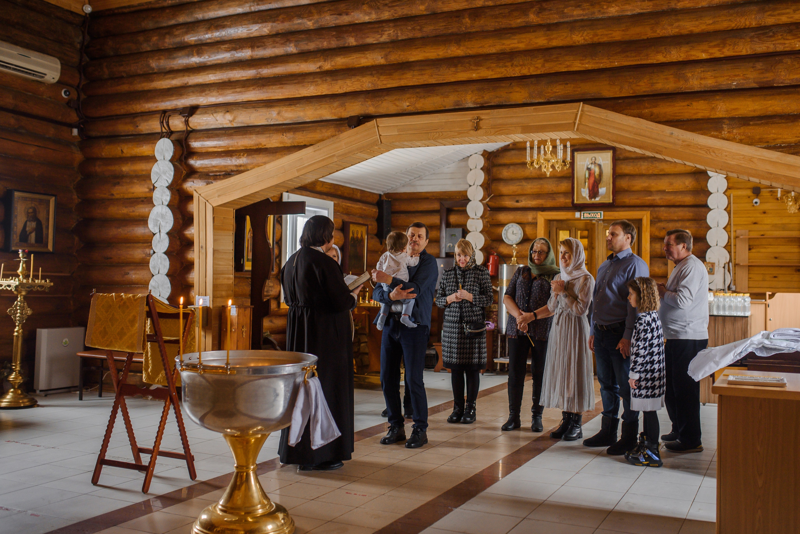 Крещение Севы. Храм во имя святого благоверного князя Дмитрия Донского (ГПЗ). Свадебный и семейный Фотограф в Пензе Татьяна Лапоногова