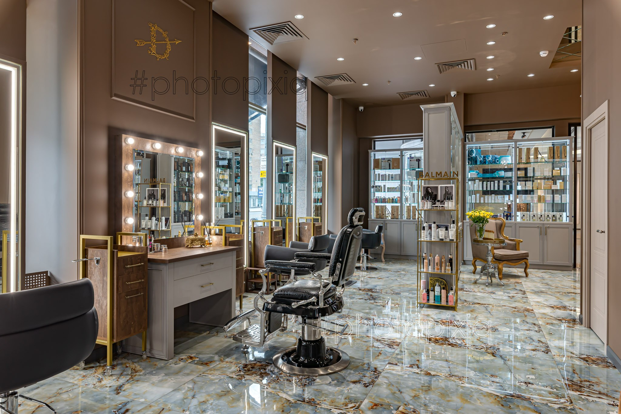 Интерьерная съёмка салона красоты DAVIANI для сайта и рекламы. Интерьерная съёмка и виртуальные туры — Интерьерный фотограф Кузнецов Сергей (photopixiq)