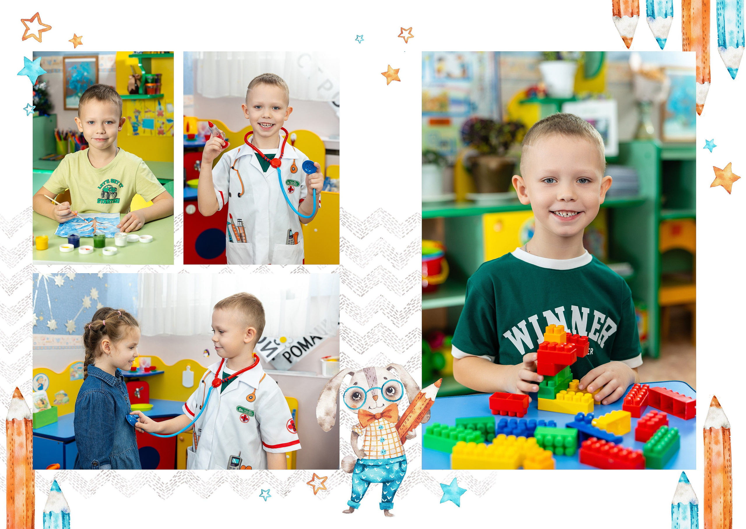 Варианты, садик. Студия детской игровой фотографии COLOUR