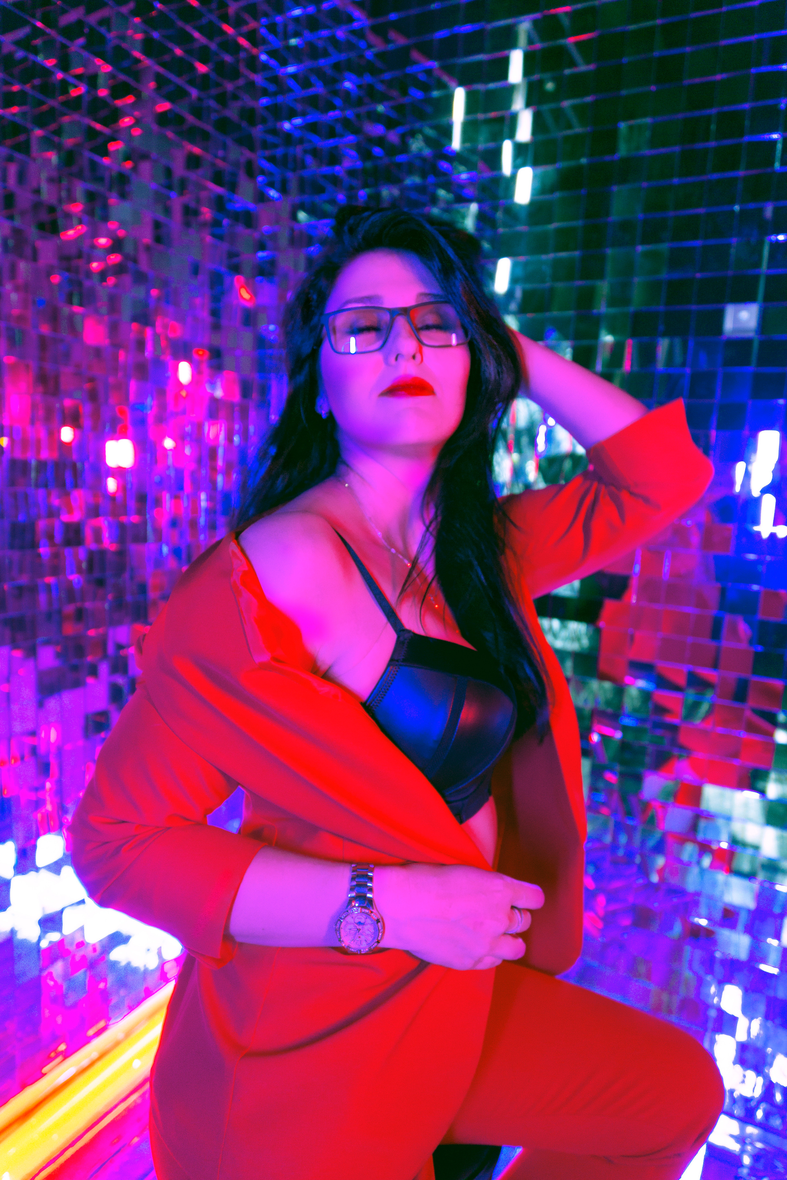 Екатерина. «Неоновый демон». Фотограф Валерия Скиба Москва, Краснодар, СПБ