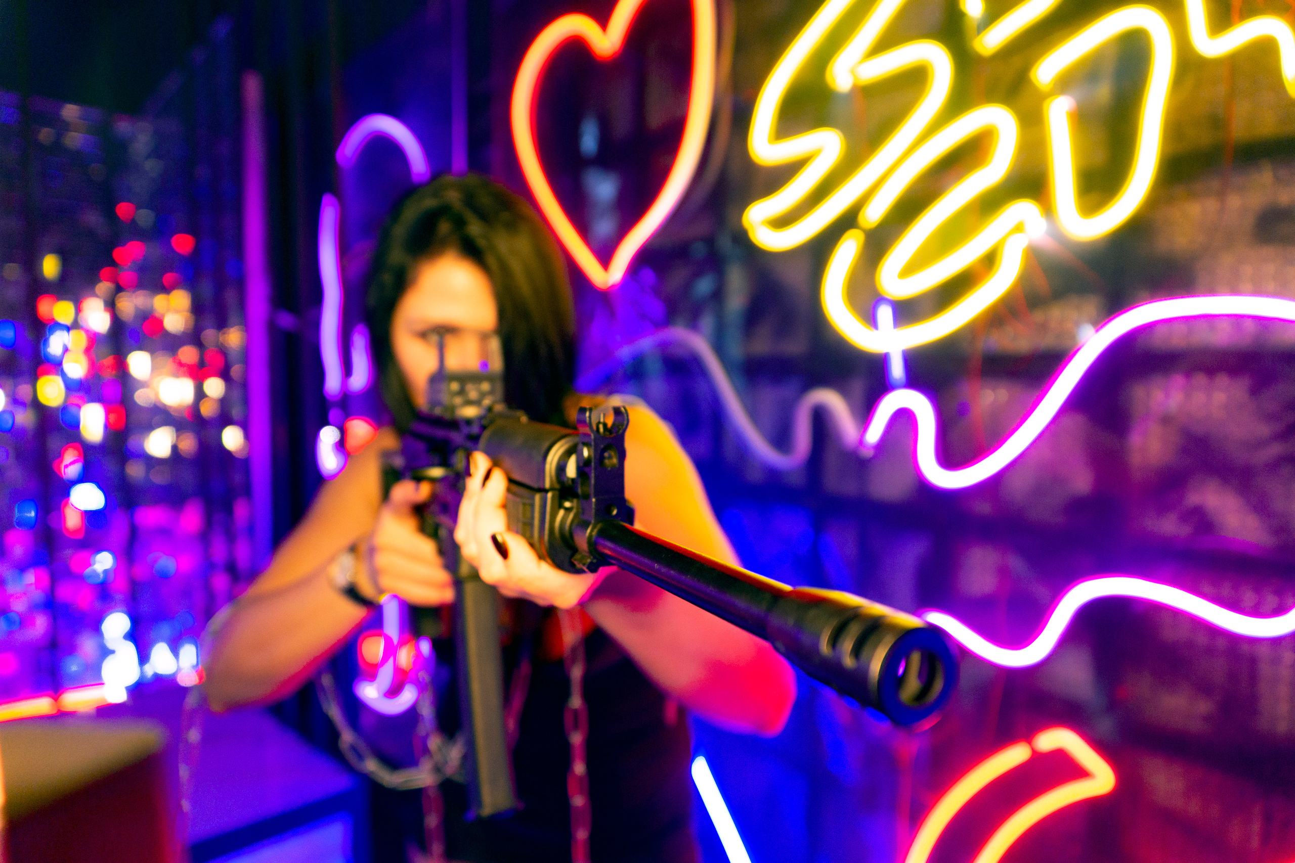 Екатерина. «Неоновый демон». Фотограф Валерия Скиба Москва, Краснодар, СПБ