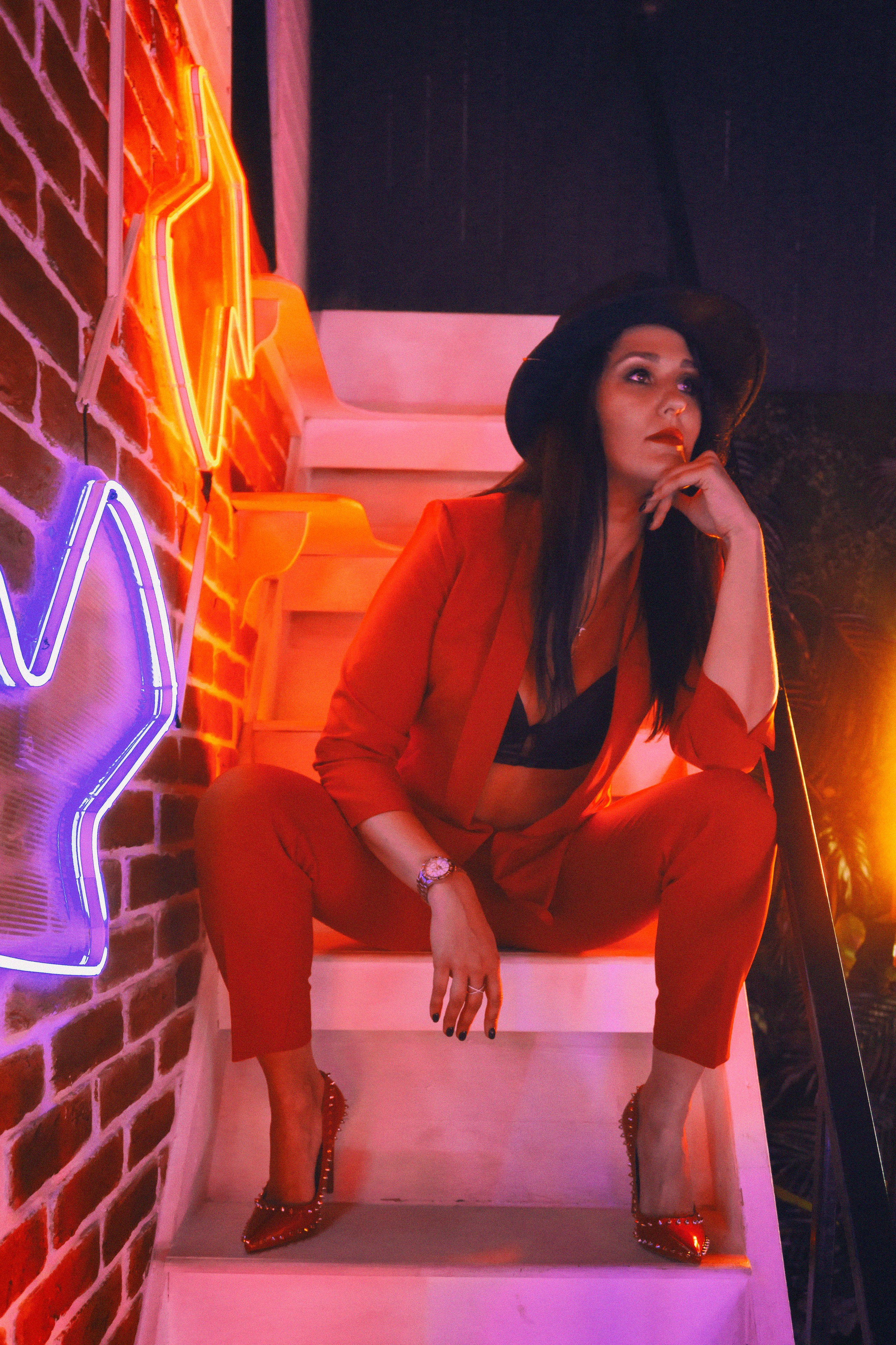 Екатерина. «Неоновый демон». Фотограф Валерия Скиба Москва, Краснодар, СПБ