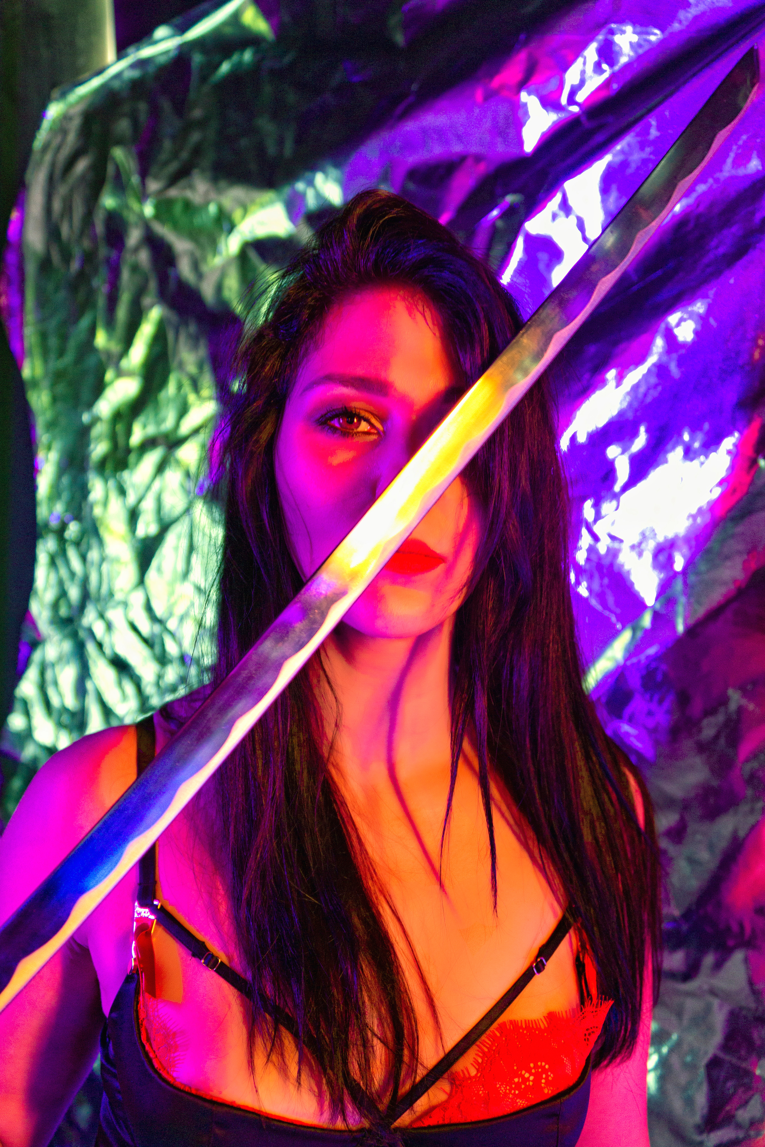 Екатерина. «Неоновый демон». Фотограф Валерия Скиба Москва, Краснодар, СПБ