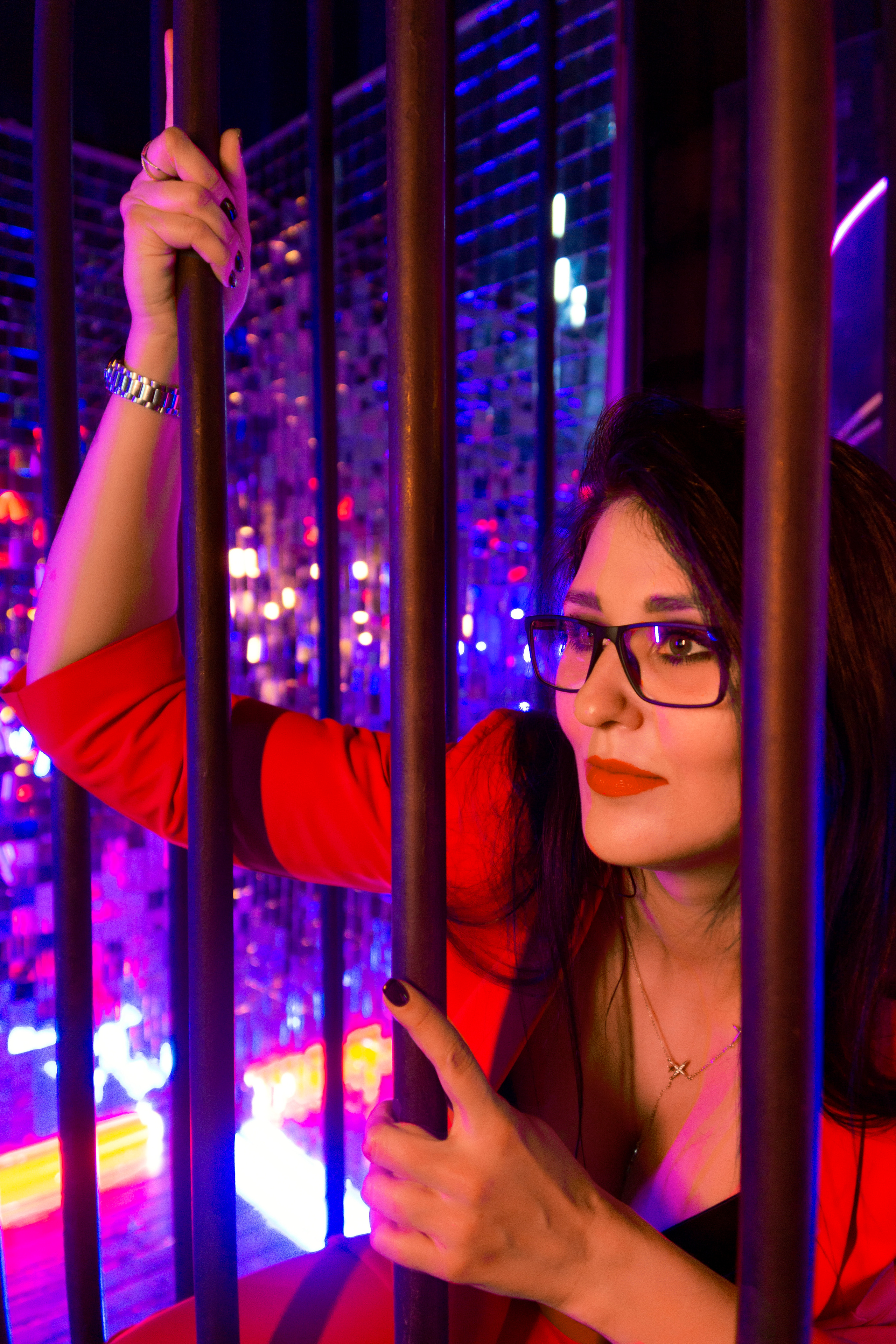 Екатерина. «Неоновый демон». Фотограф Валерия Скиба Москва, Краснодар, СПБ