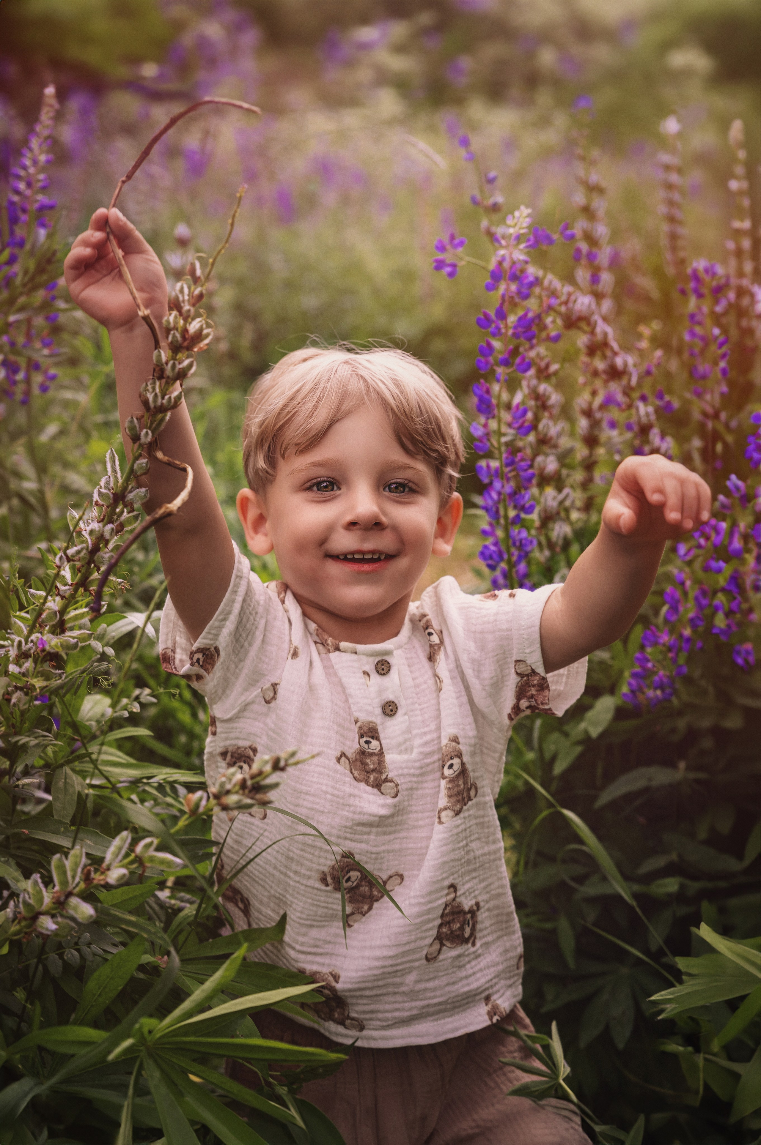 Семейная фотосессия на цветочной поляне. Трубинова Екатерина | Семейный фотограф | Москва