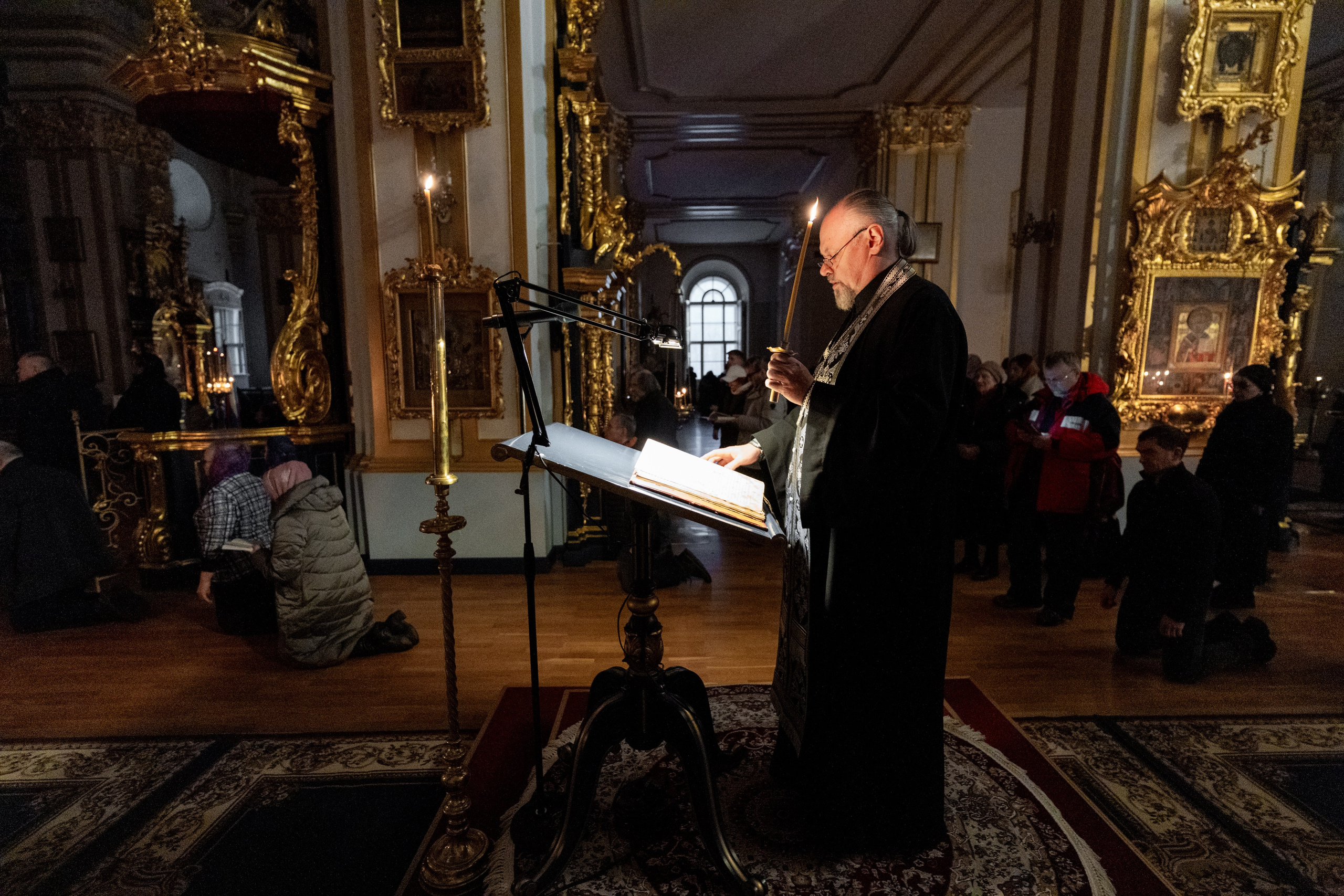 Великое повечерие с чтением Великого покаянного канона преп. Андрея Критского. НИКОЛО-БОГОЯВЛЕНСКИЙ МОРСКОЙ СОБОР
