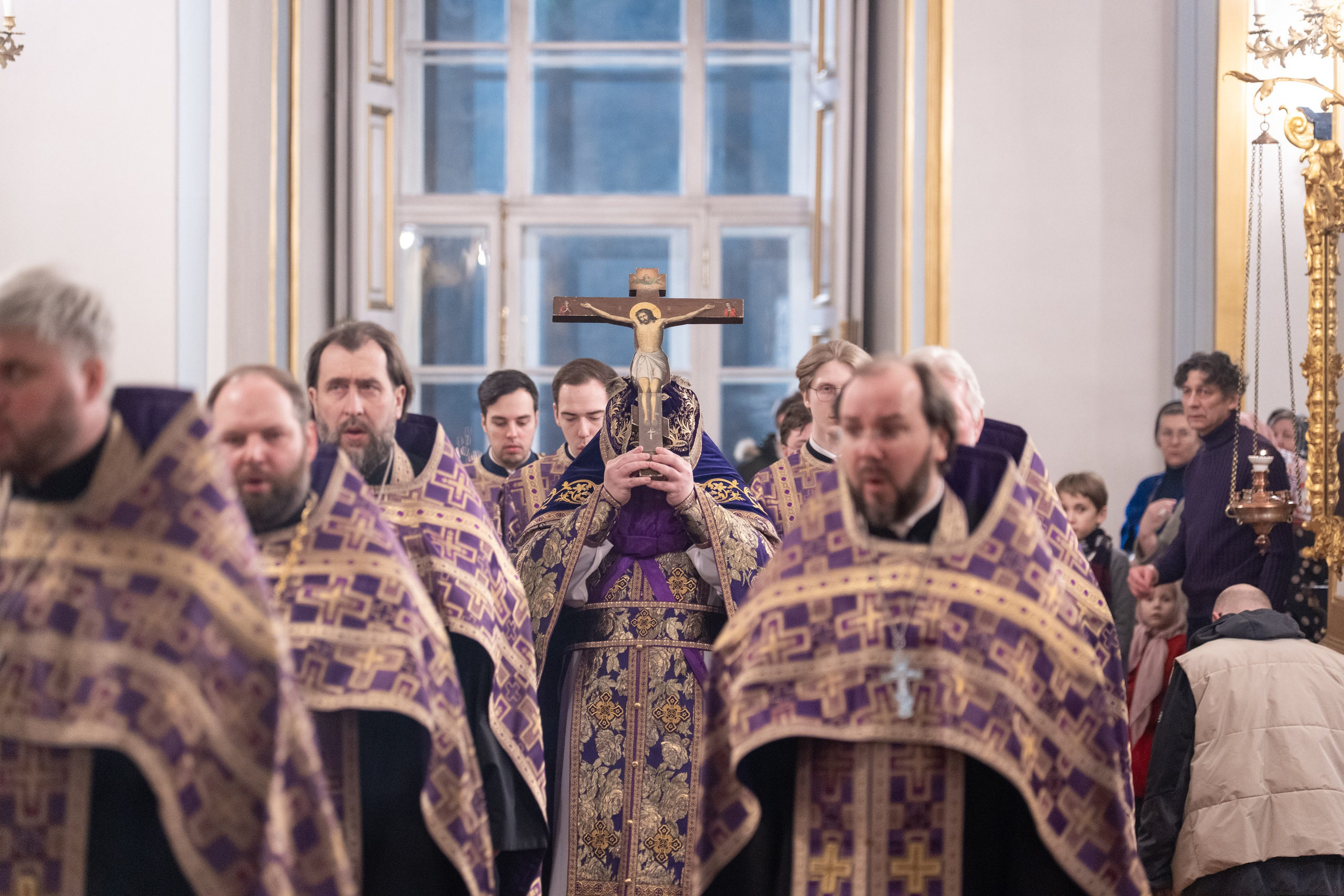 Воскресное бдение в канун Недели Крестопоклонной. НИКОЛО-БОГОЯВЛЕНСКИЙ МОРСКОЙ СОБОР