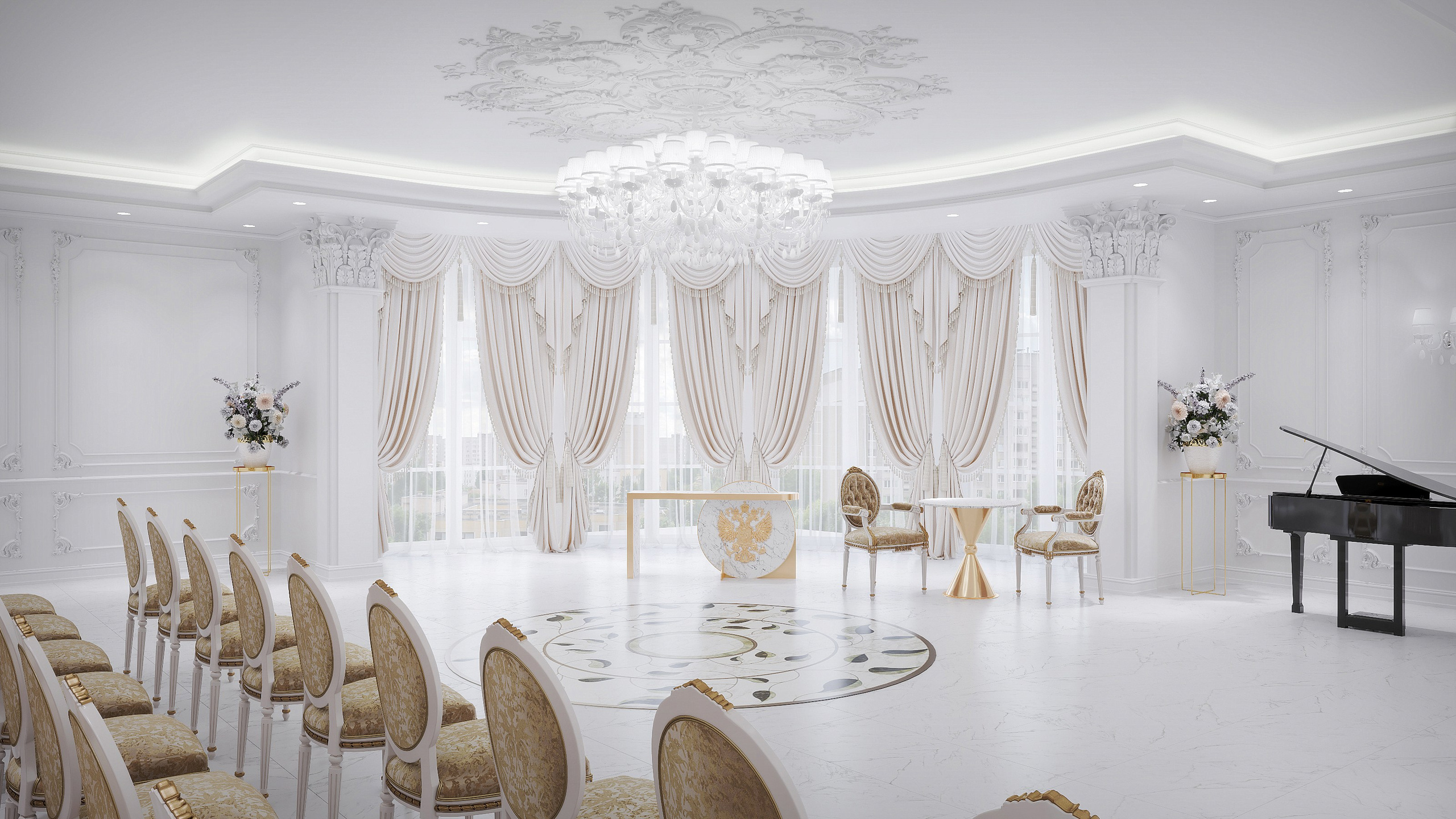 ЗАГС г. Муравленко (ЯНАО) 2020. Александр Липатов архитектурный дизайн