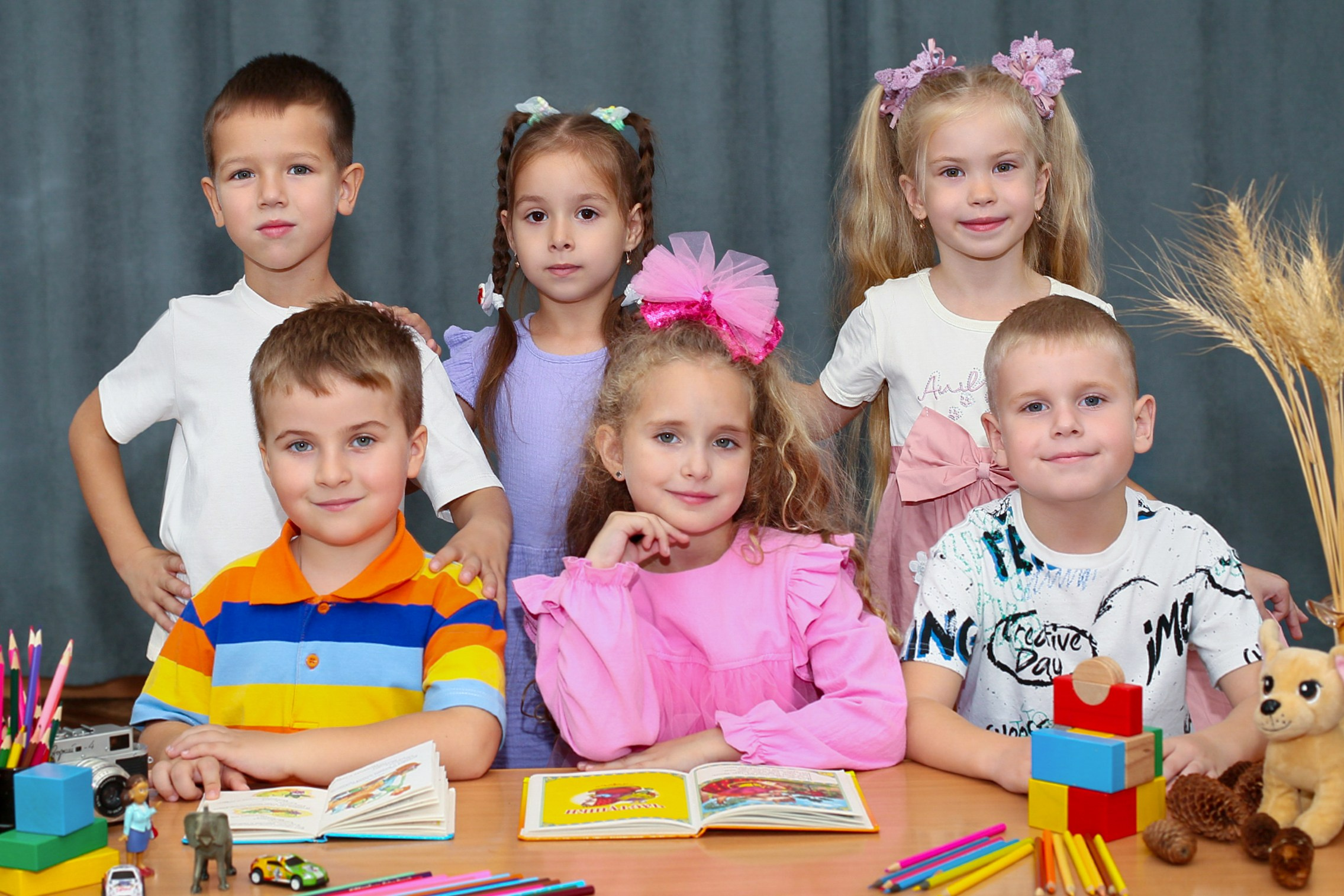 Выпускные альбомы для детского сада. Студия «Фокус» детская фотография Ольги Поповой г. Бийск